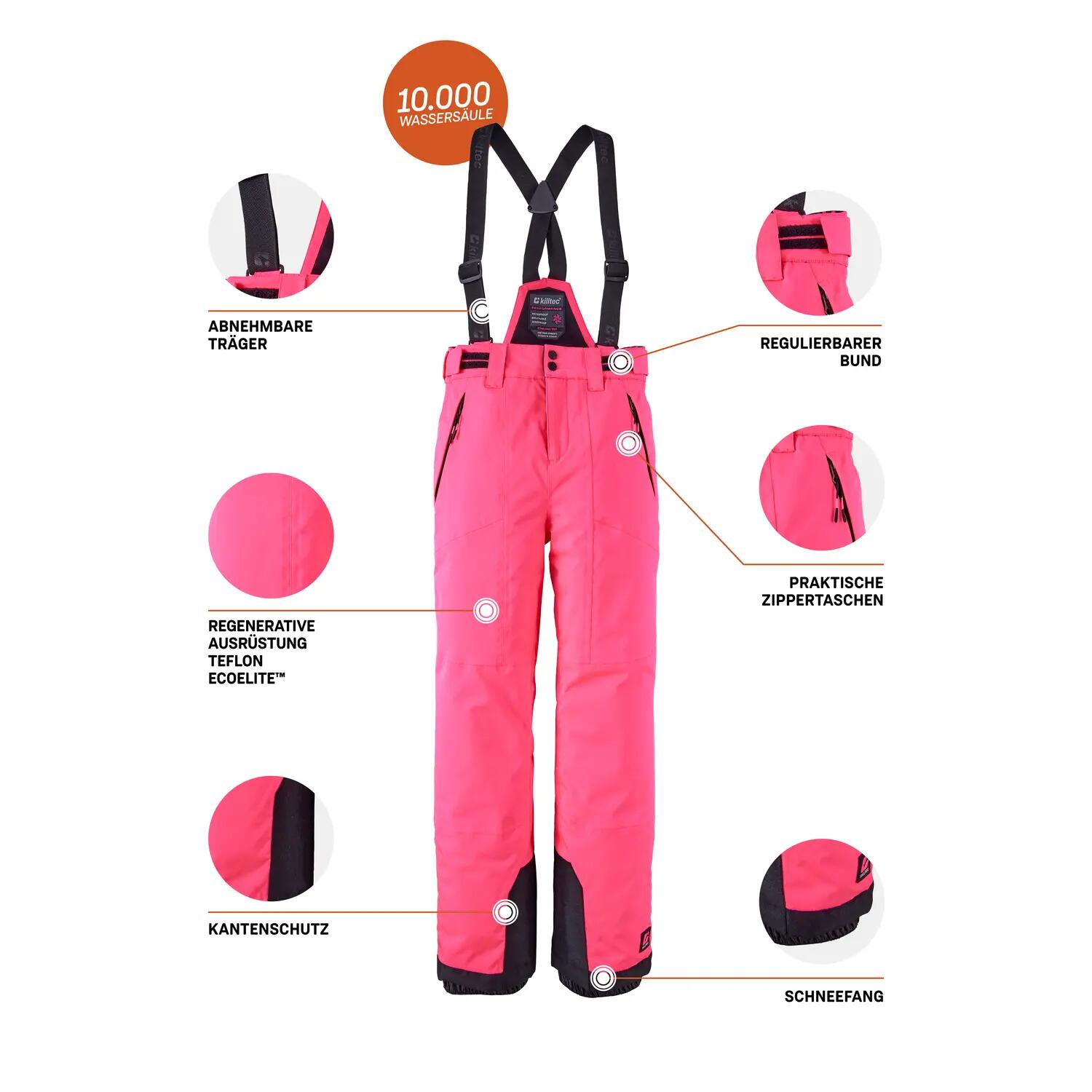 Kinder, Mädchen Skihose Girls Skihose 242 10/11