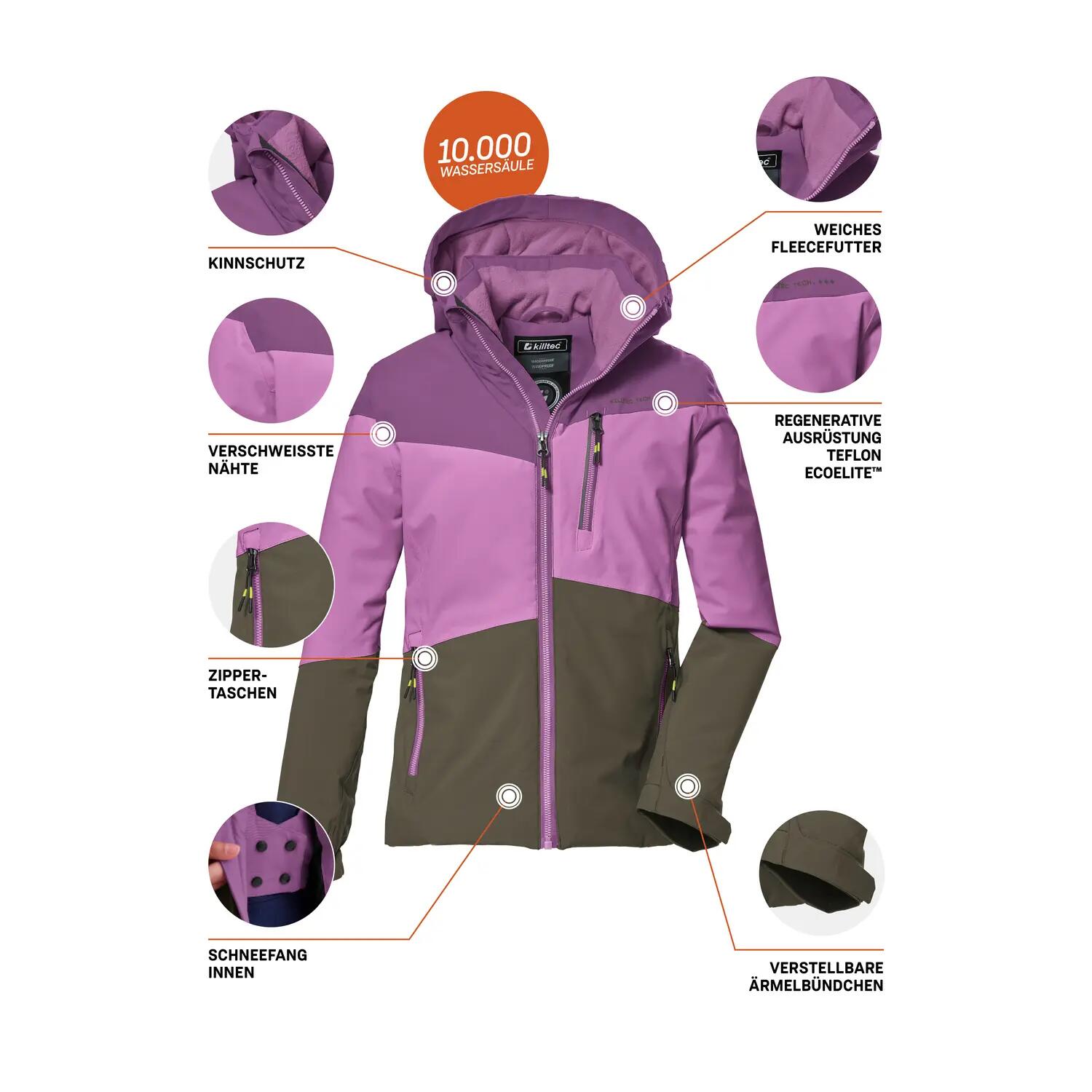 Kinder, Mädchen Outdoorjacke KOW 170 10/11