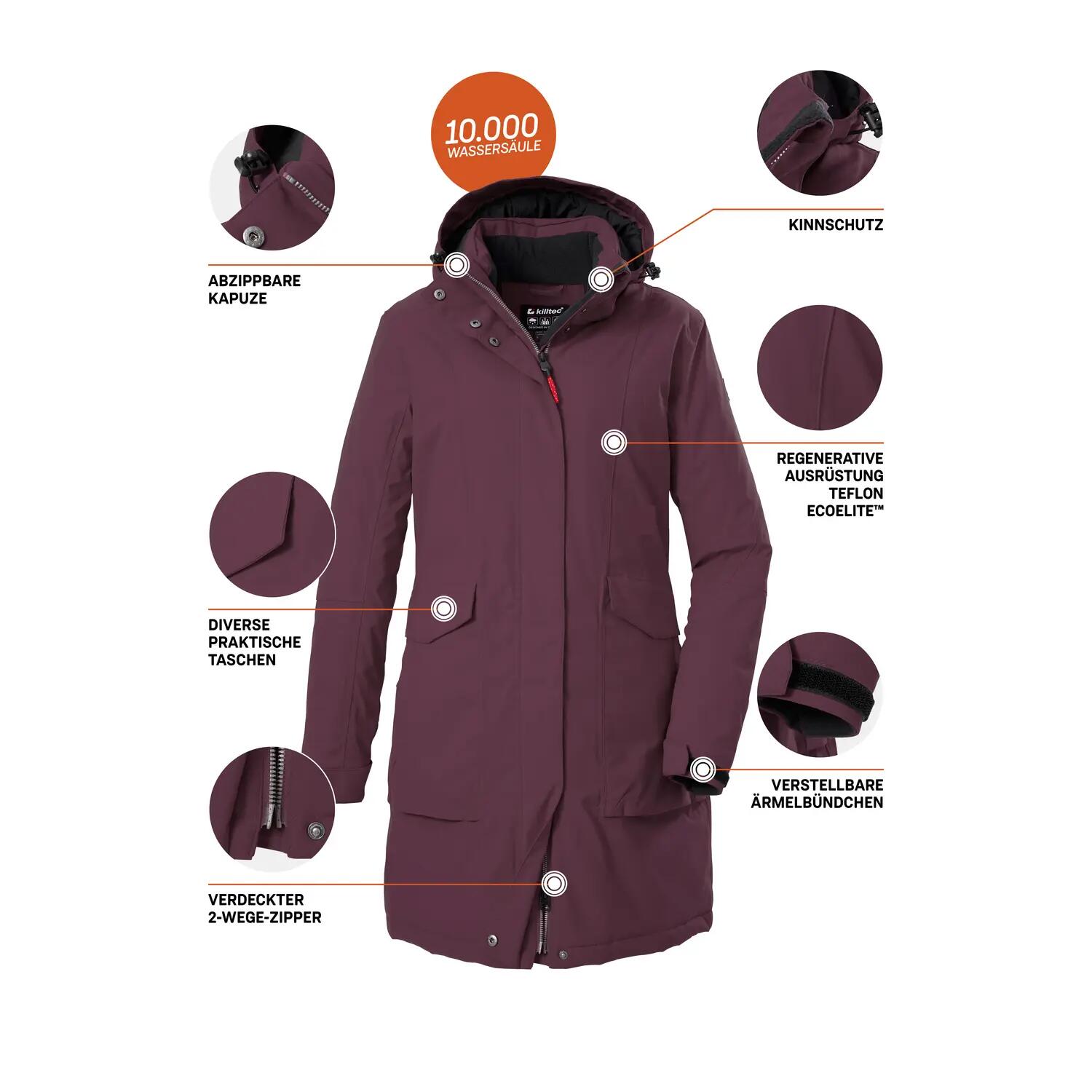 Damen Parka Damen Funktionsparka 10/11