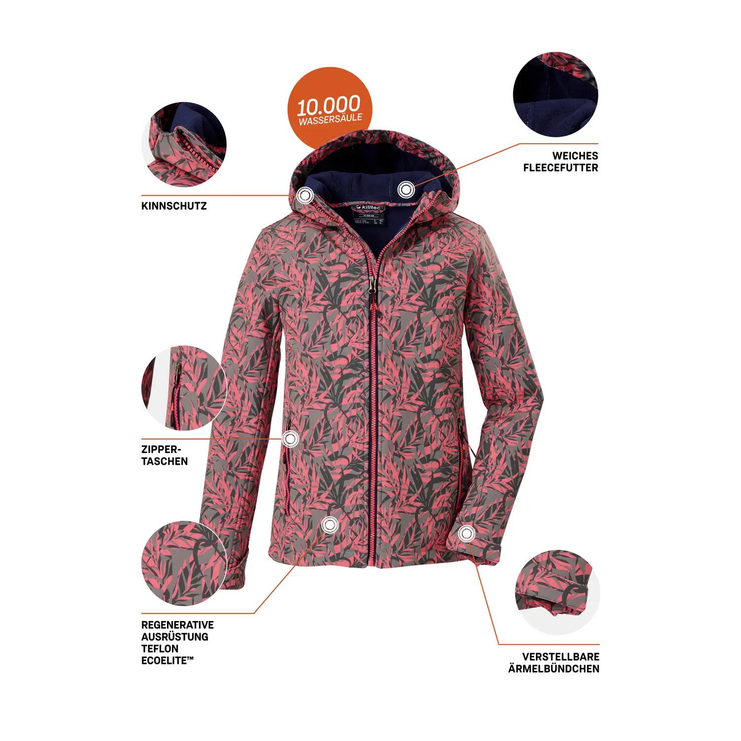 Kinder, Mädchen Softshelljacke Mädchen Softshelljacke Print 10/11