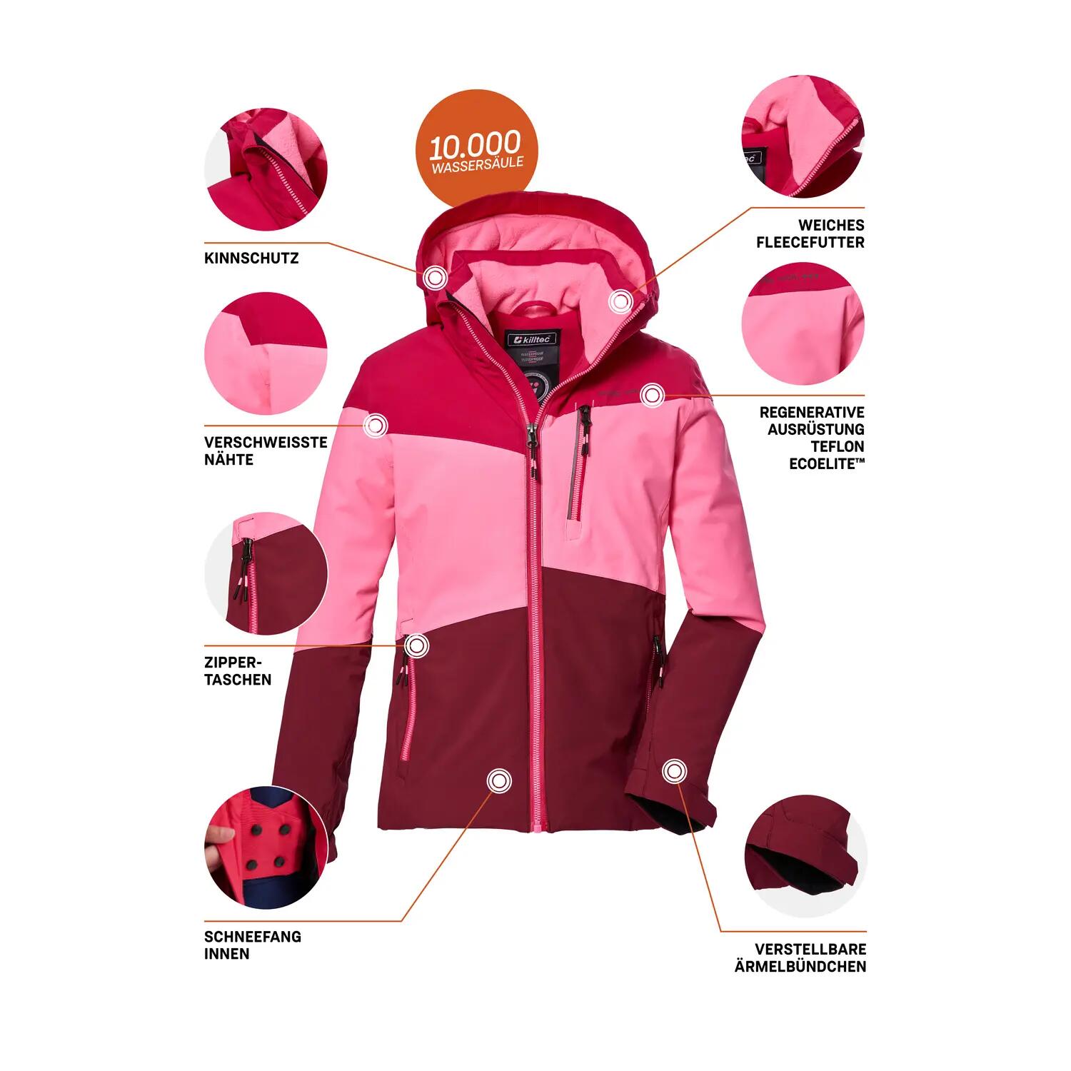 Kinder, Mädchen Outdoorjacke KOW 170 10/11