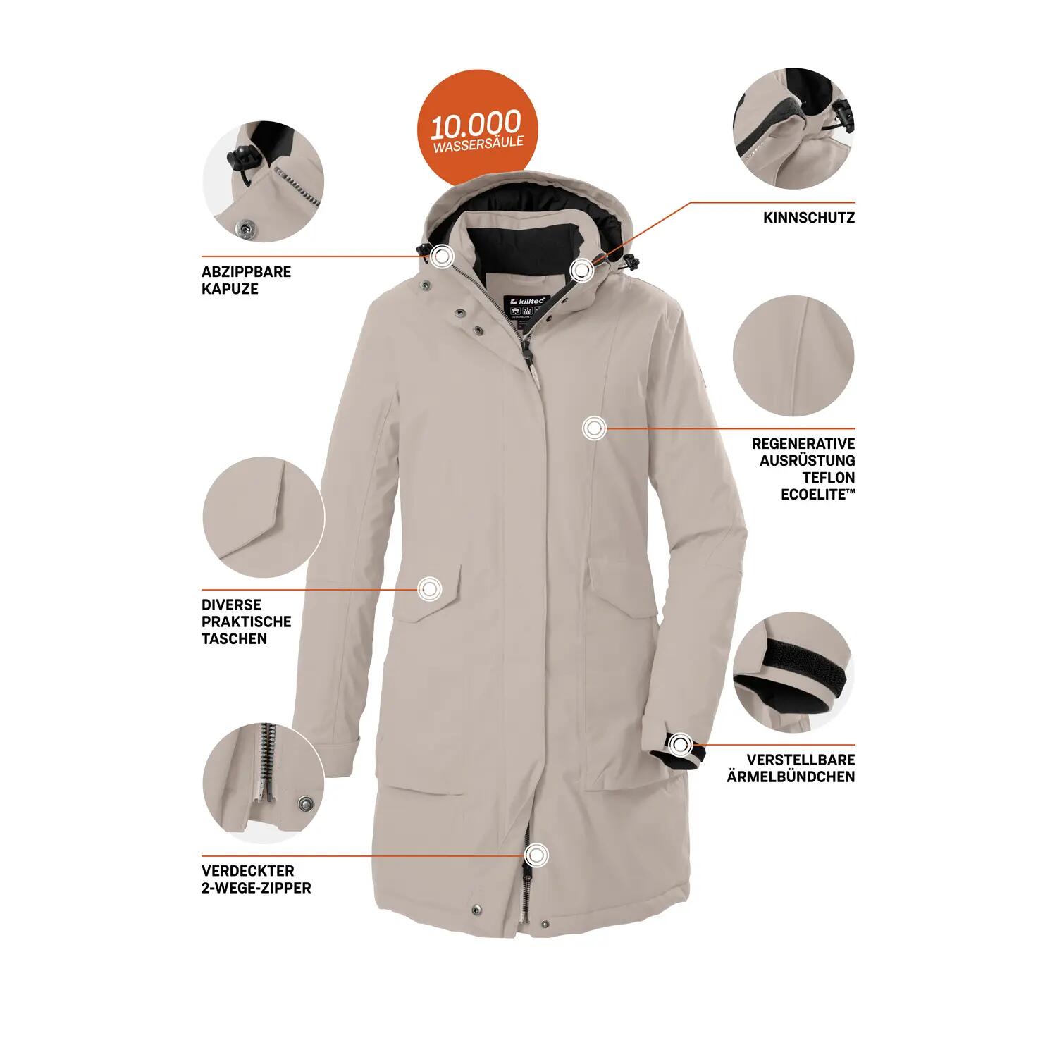 Damen Parka Damen Funktionsparka 10/11