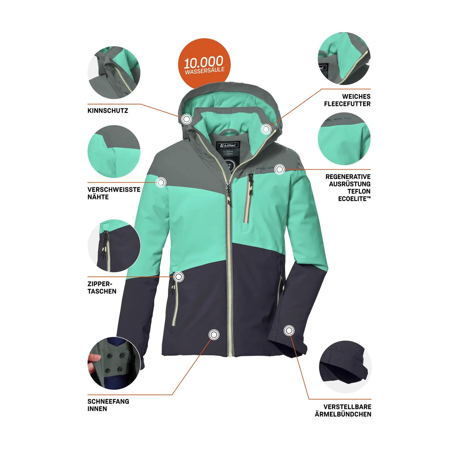 Kinder, Mädchen Outdoorjacke KOW 170 10/11