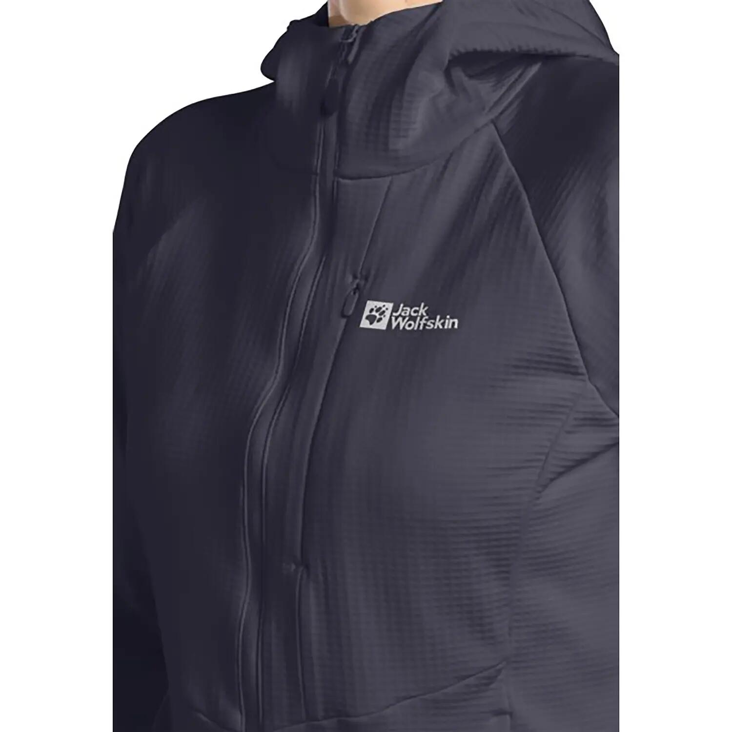 Dames fleecejack Jack Wolfskin Kolbenberg Hooded Full Zip 8/8