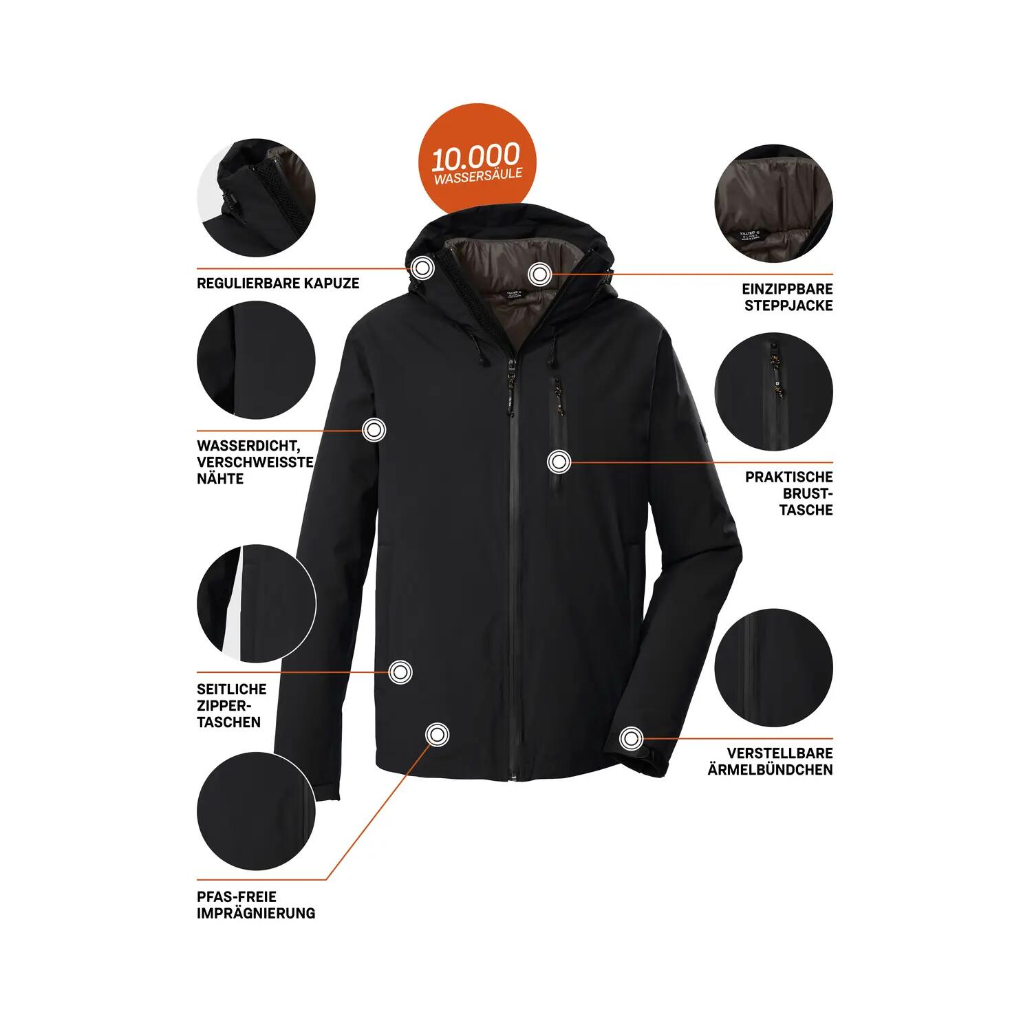Parka and down jacket set Killtec KOW 95 8/9