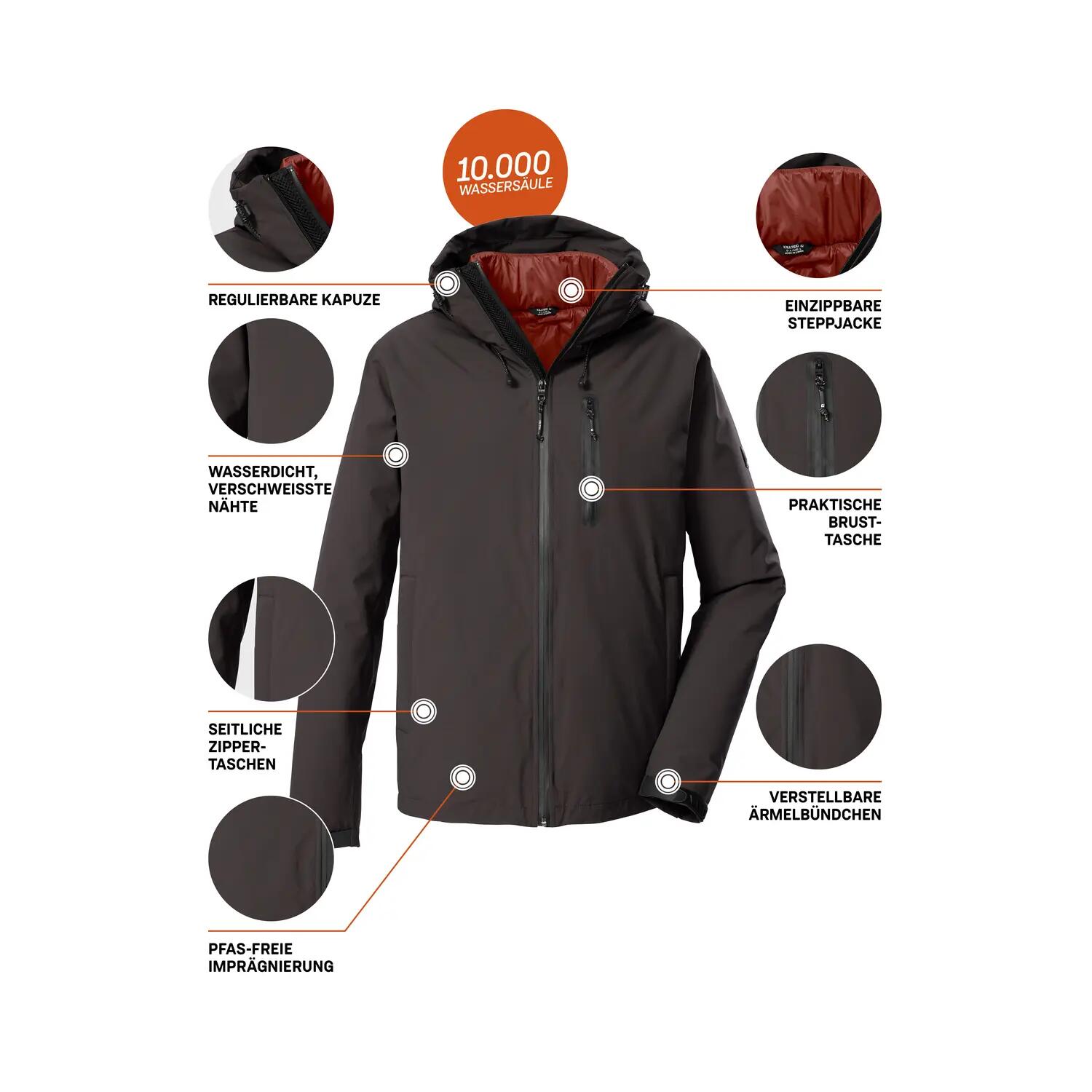 Parka and down jacket set Killtec KOW 95 8/9