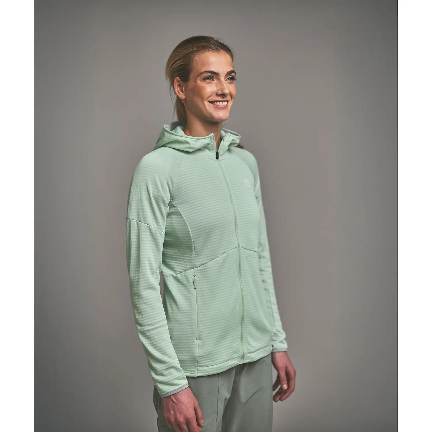 Damen Unterjacke FLEECE LIGHT GRID HOODY W 8/8