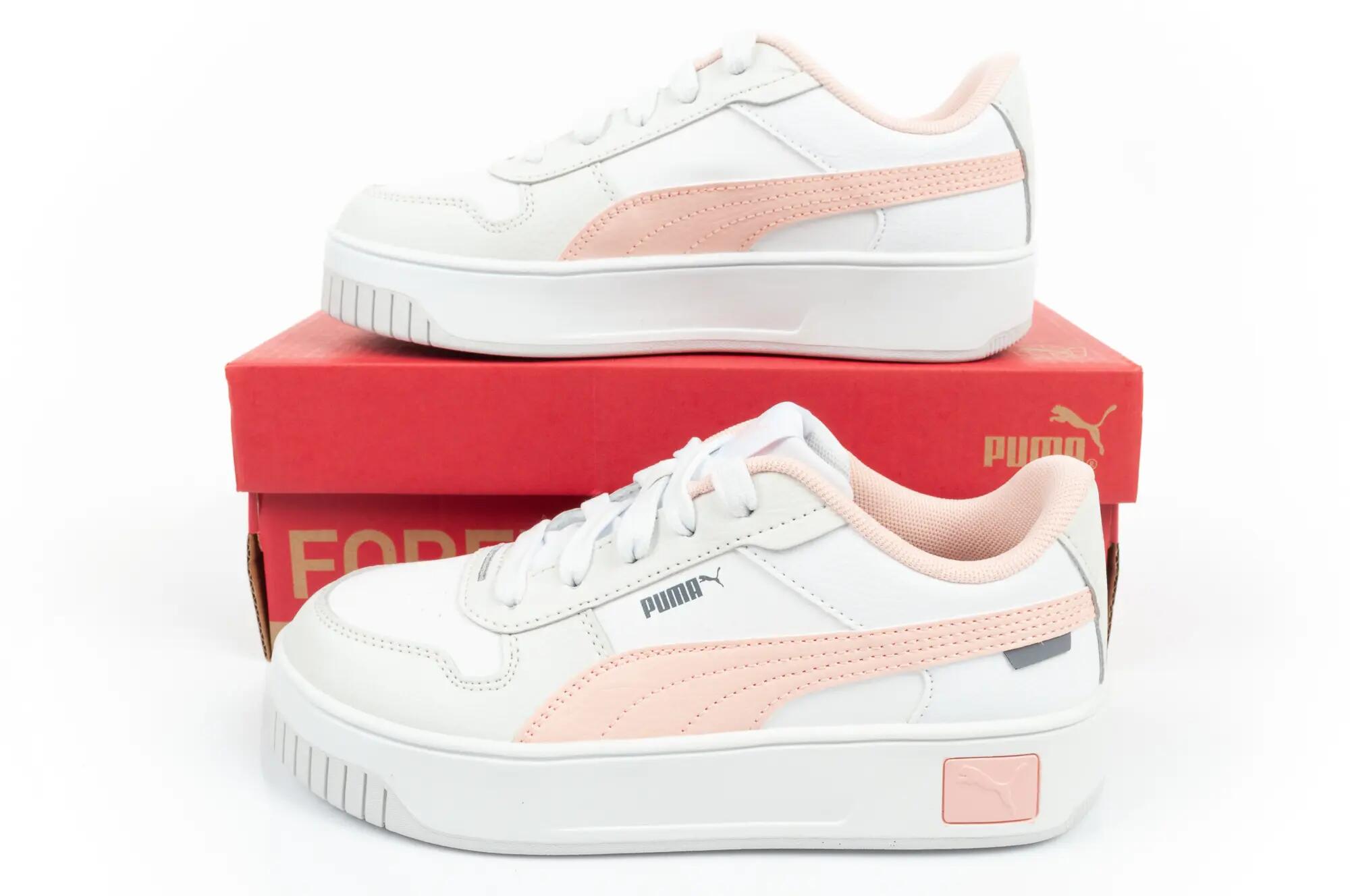 Baskets Carina Street Enfant PUMA White Rose Dust Feather Gray Pink 10/10
