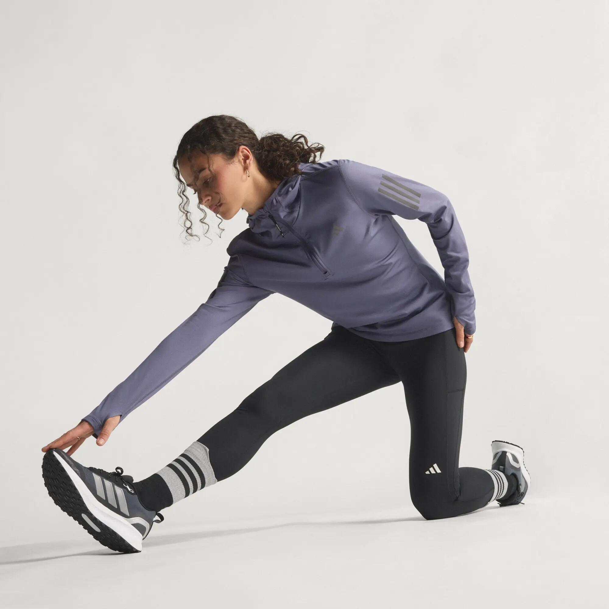 Camisola com Capuz de Meio-fecho de Inverno Own The Run 12/15