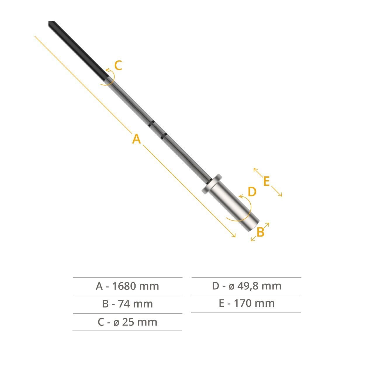 Barra Olímpica Técnica - 10 kg 2/2