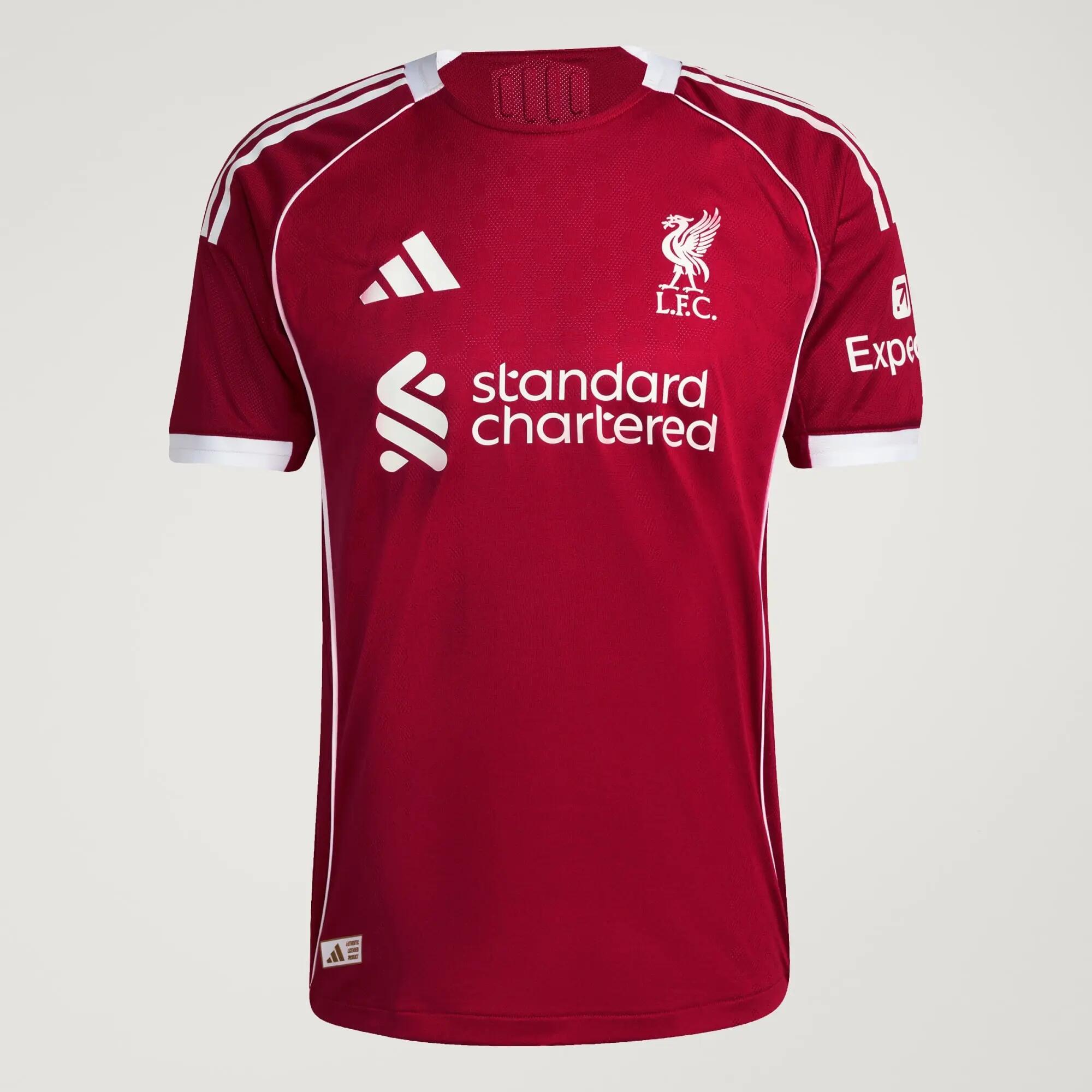 Maillot Domicile Liverpool FC 25/26 Authentique 15/15
