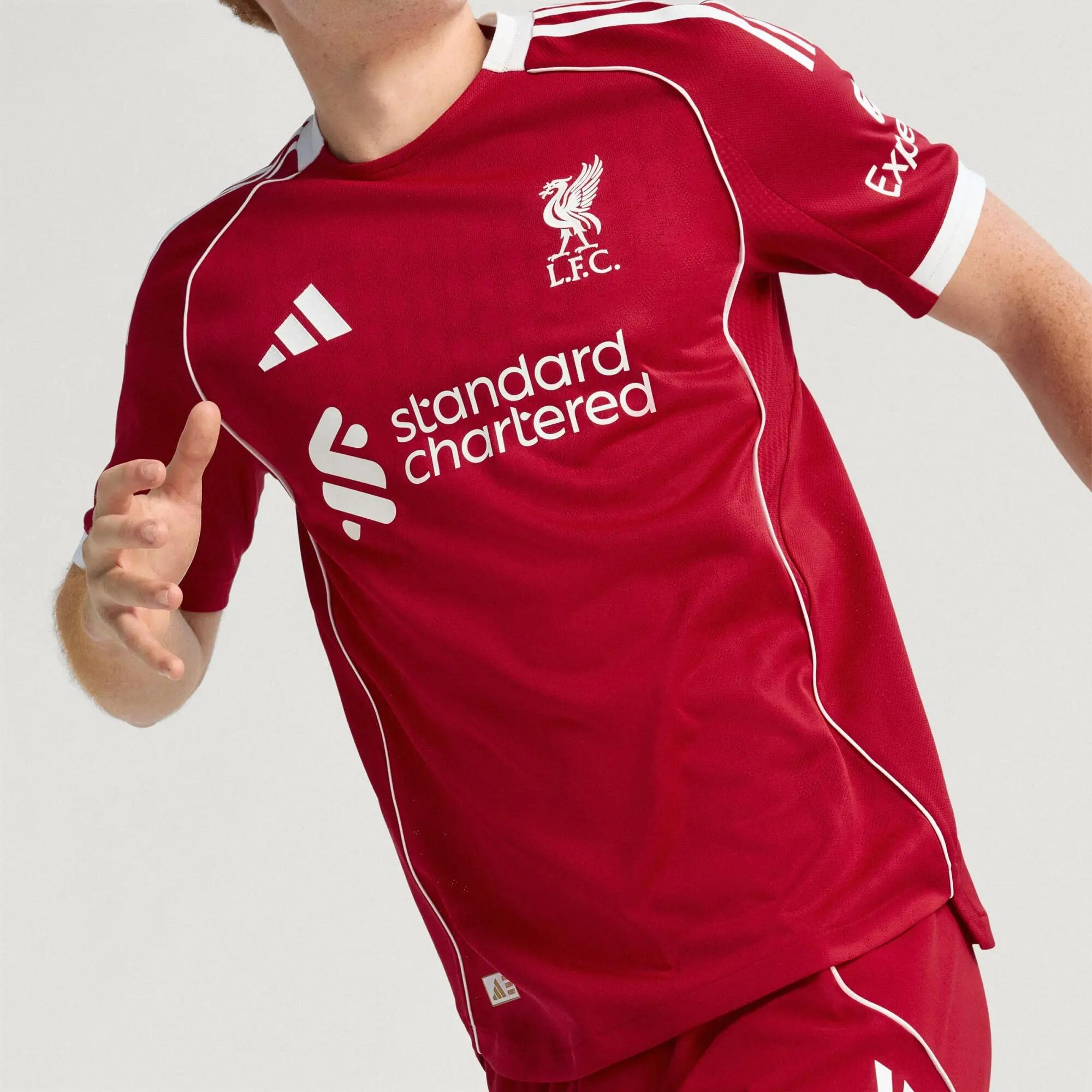 Maillot Domicile Liverpool FC 25/26 Authentique 12/15