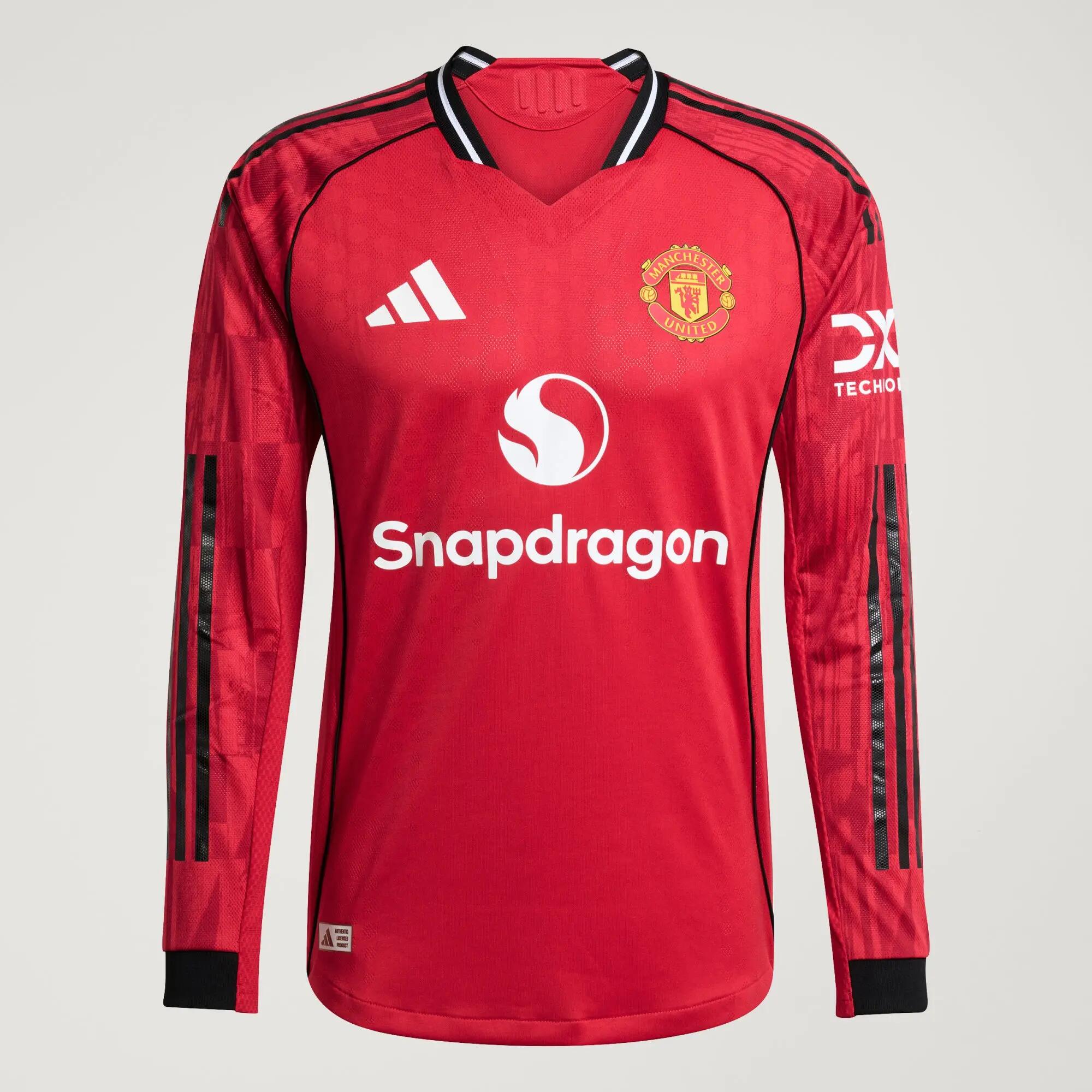 Autentický domácí dres s dlouhým rukávem Manchester United 25/26 15/15