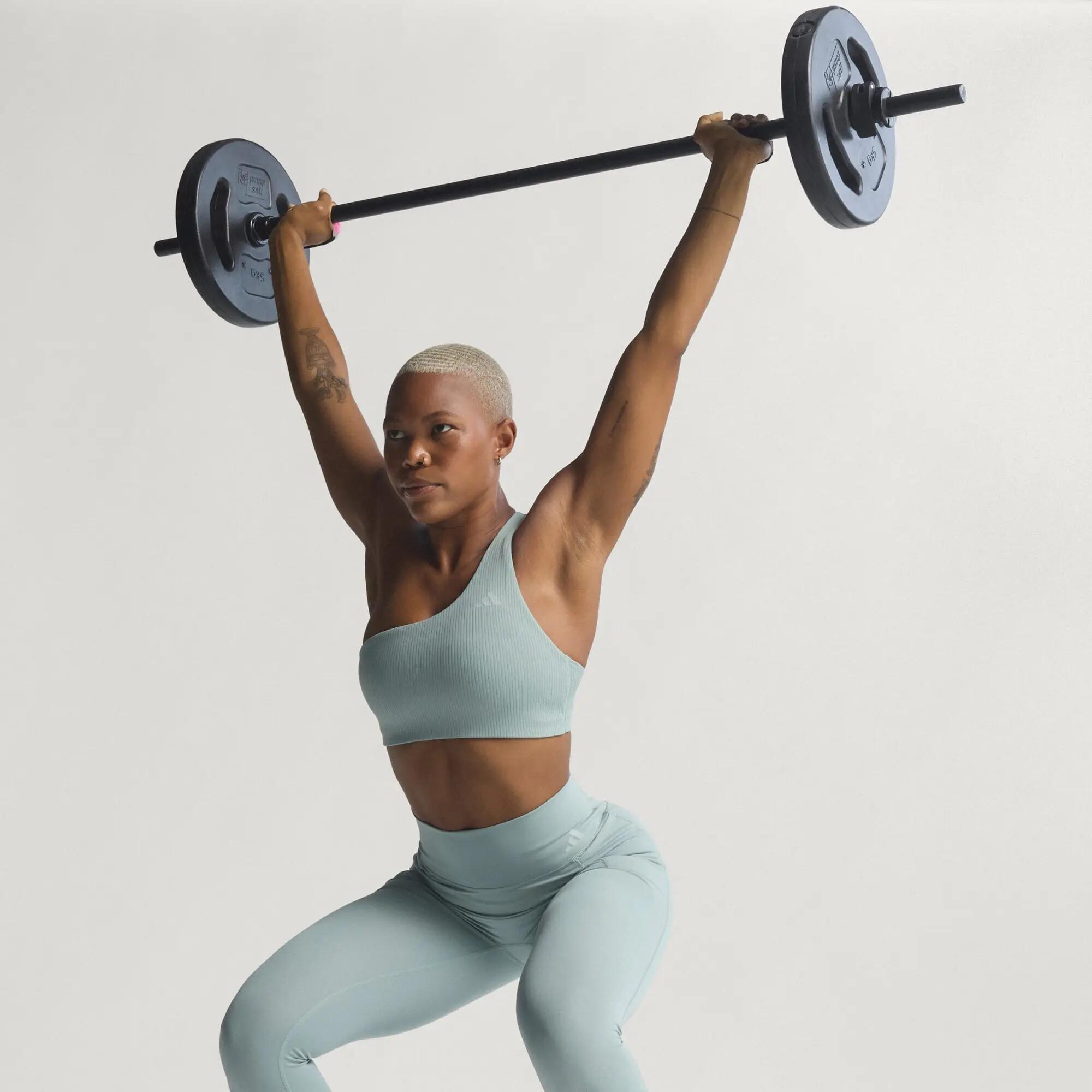 Optime Workout Rib One-Shoulder-BH mit leichtem Halt 6/15