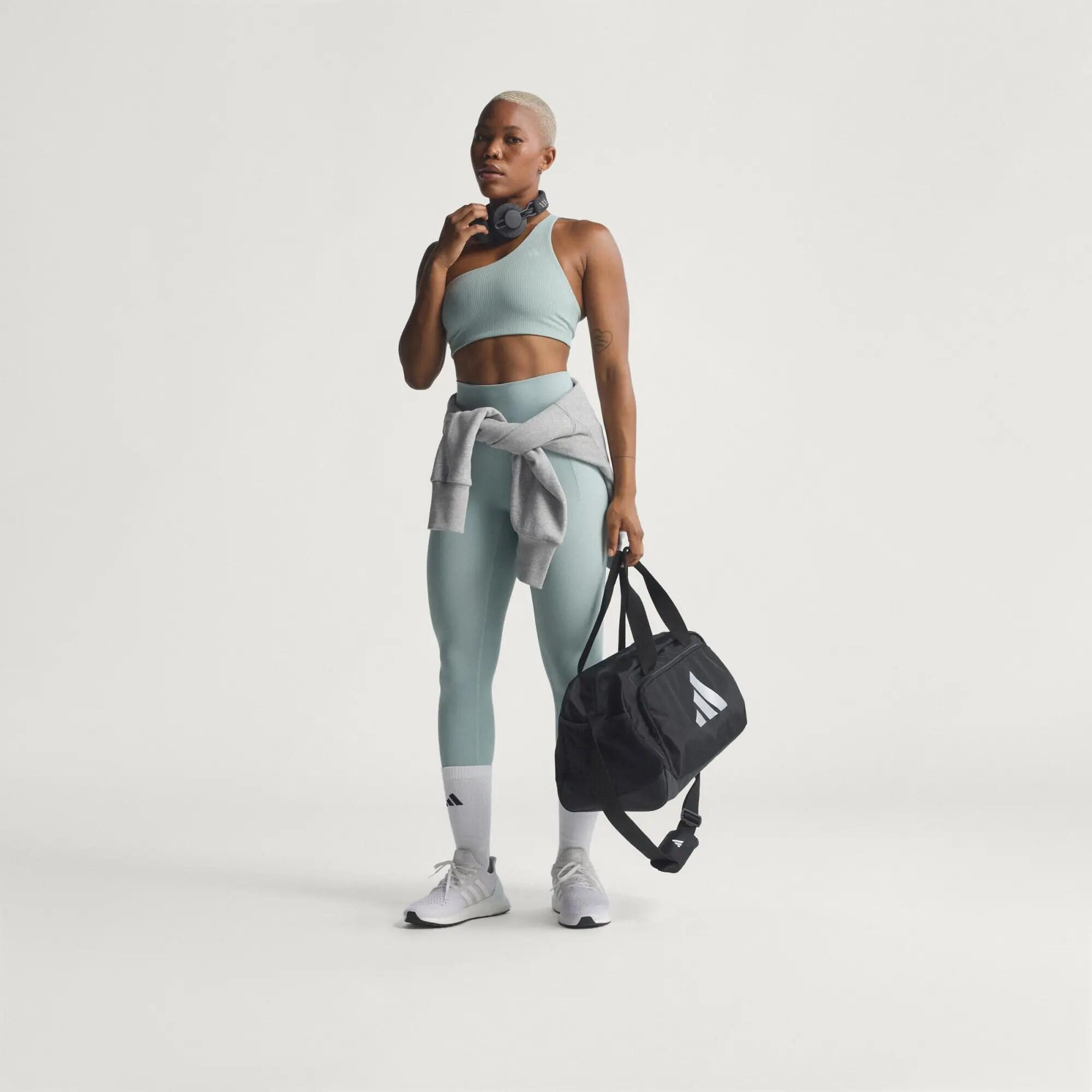 Optime Workout Rib One-Shoulder-BH mit leichtem Halt 4/15
