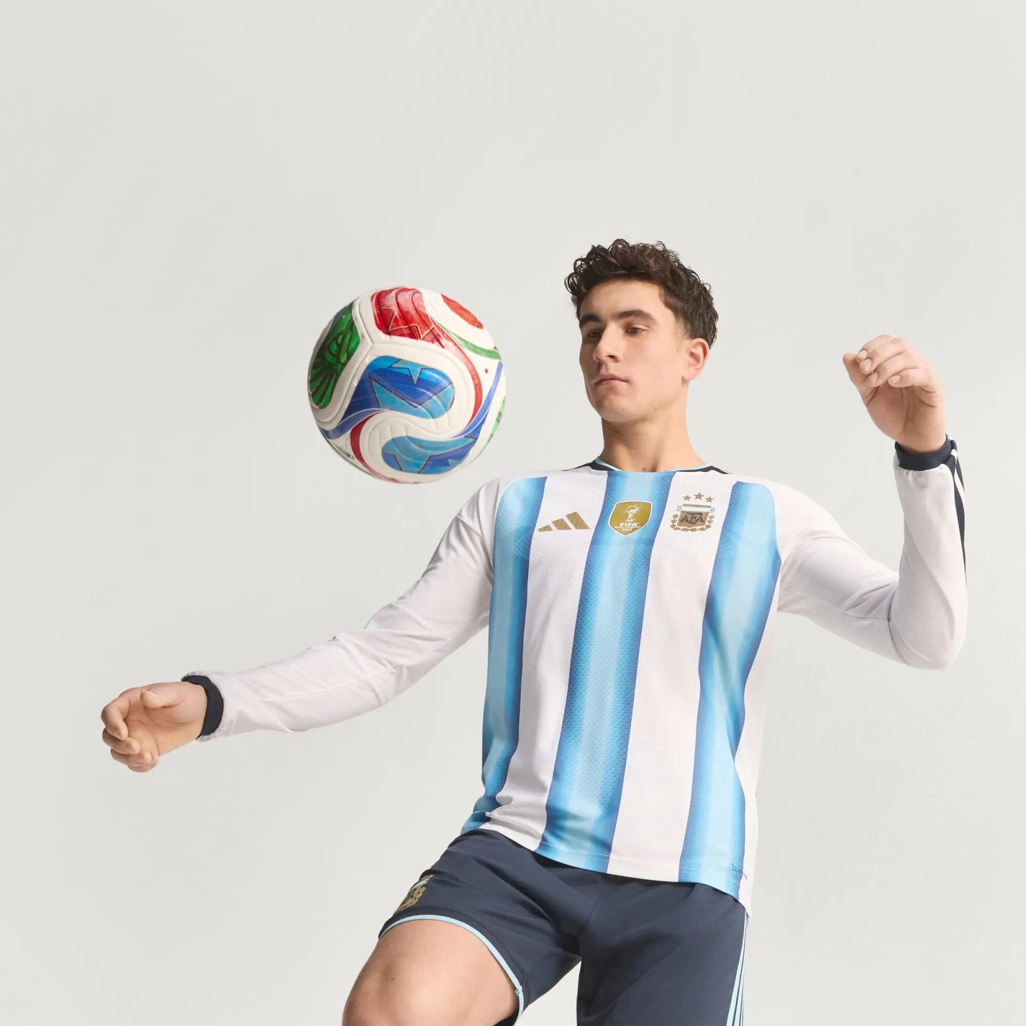 Maillot manches longues Domicile Argentine 26 Authentique 6/15