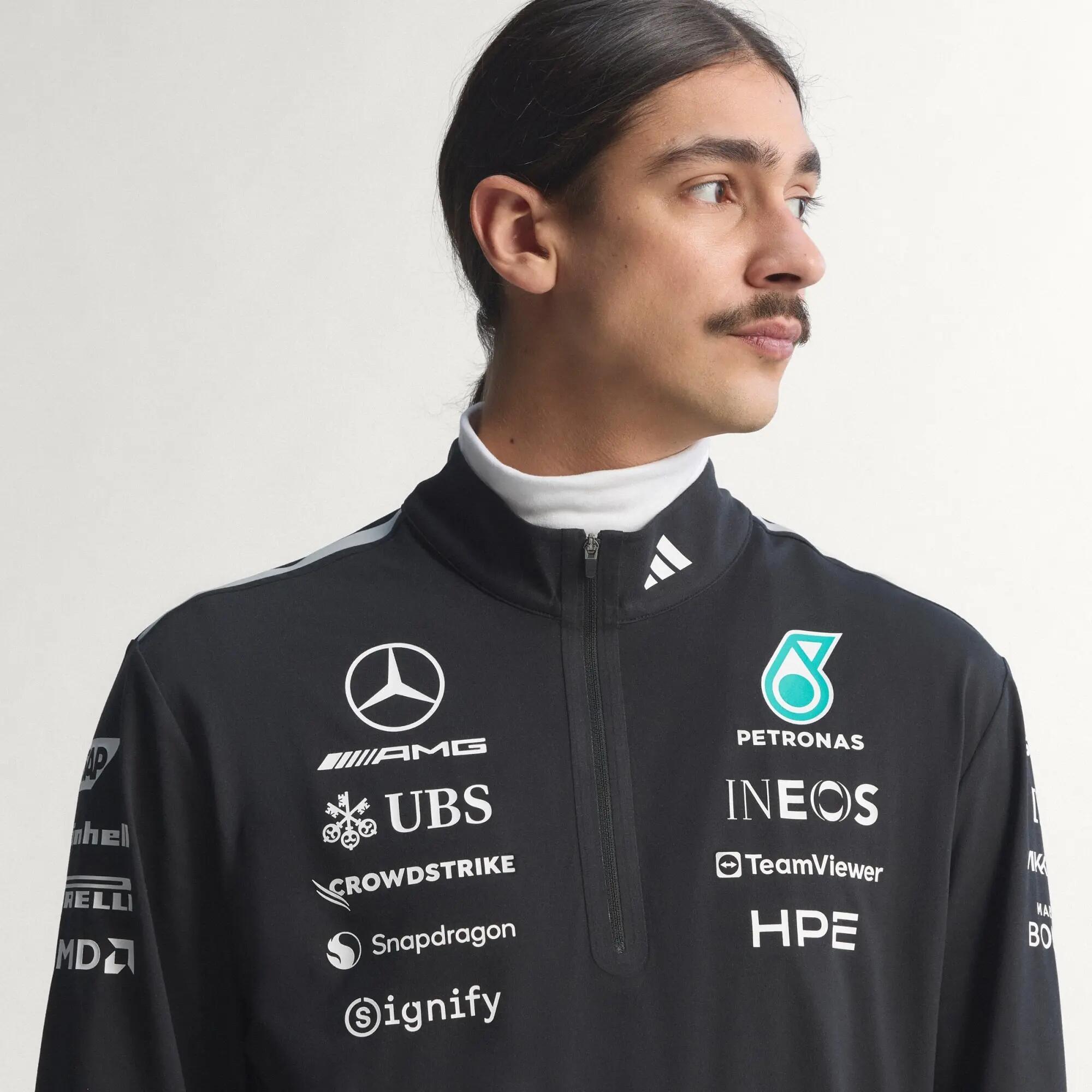 Felpa MERCEDES - AMG PETRONAS FORMULA 1 TEAM ENGINEERS QUARTER ZIP 11/12