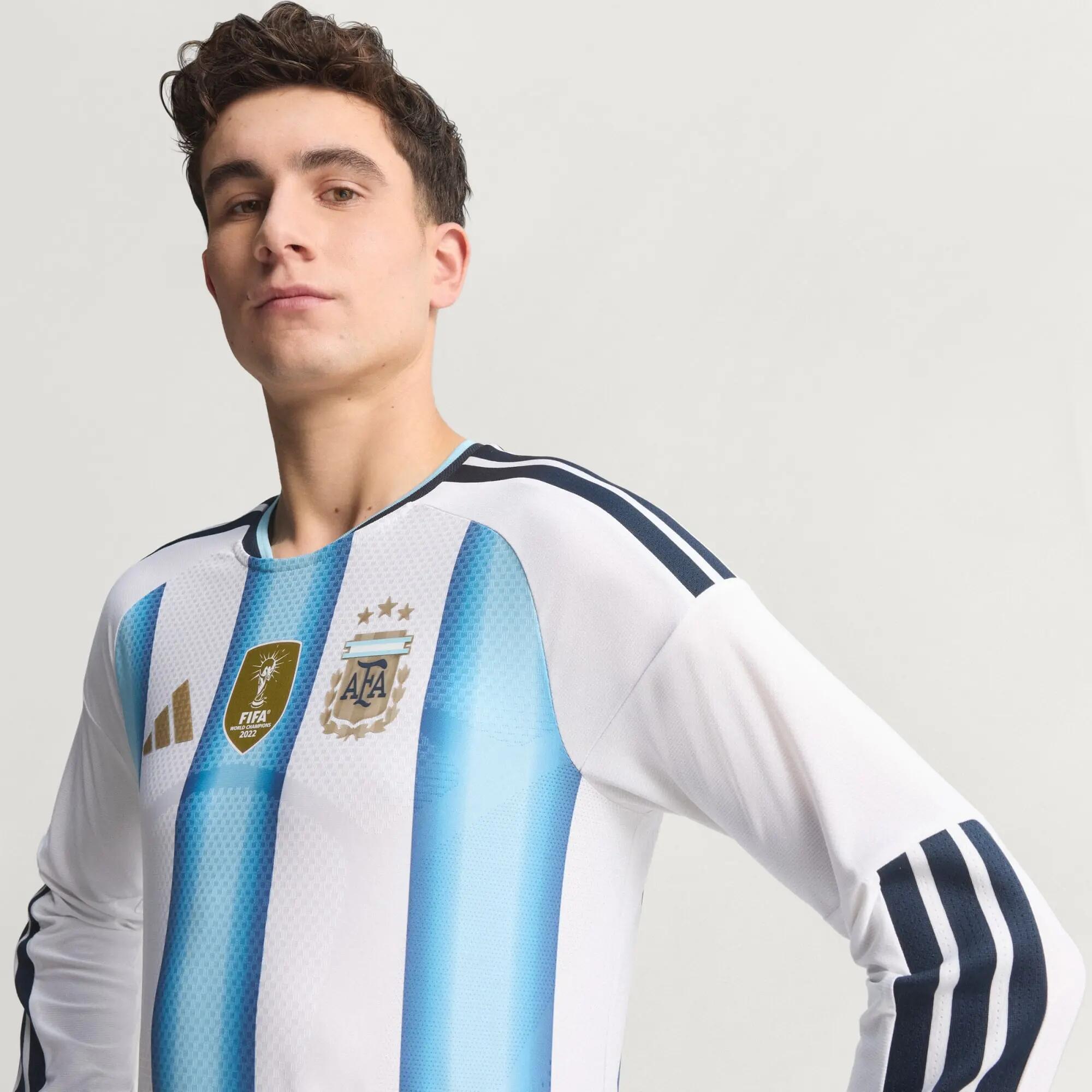 Maillot manches longues Domicile Argentine 26 Authentique 12/15