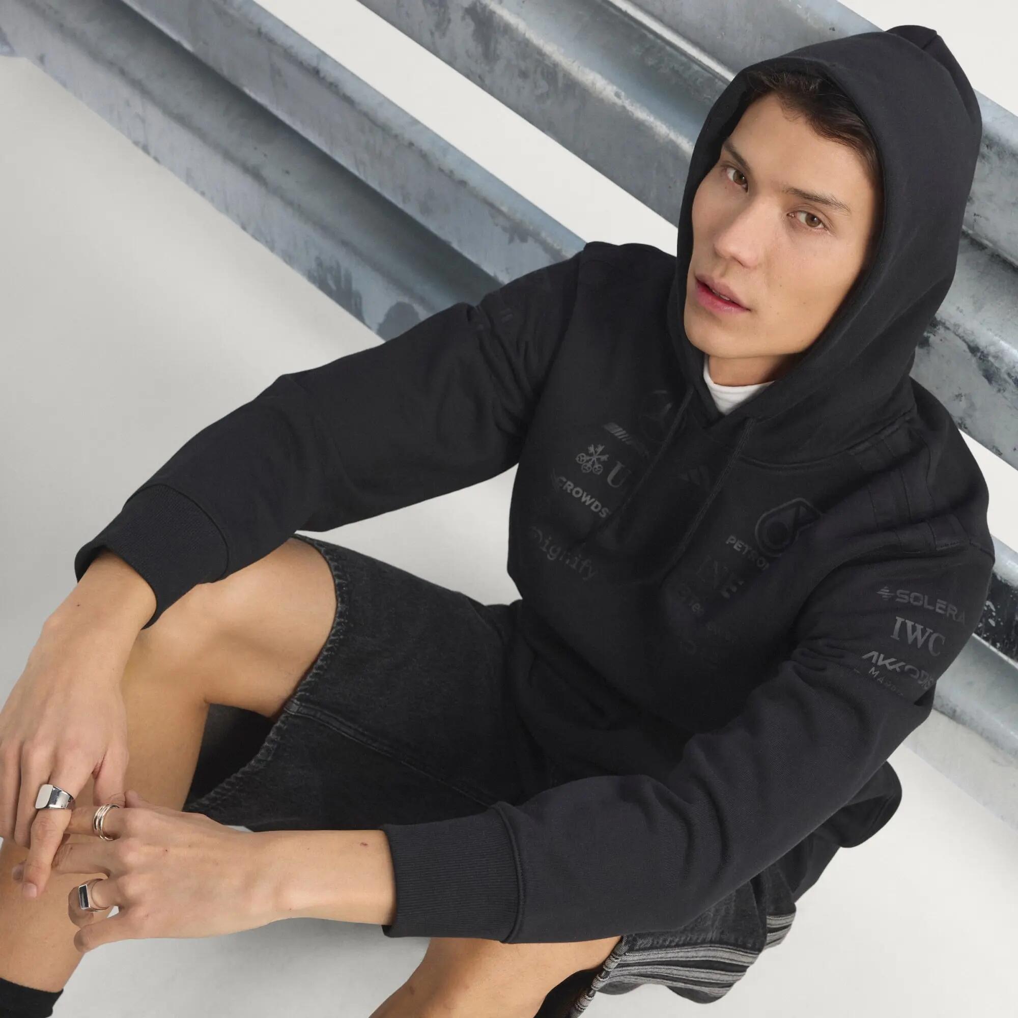 Mercedes - AMG Petronas Formula 1 Team Felpa con Cappuccio Night Driver Uomo 14/14