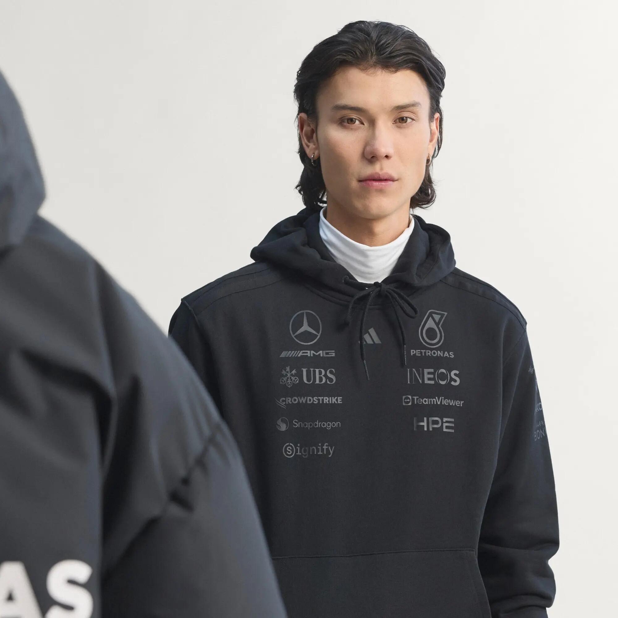 Mercedes - AMG Petronas Formula 1 Team Felpa con Cappuccio Night Driver Uomo 11/14