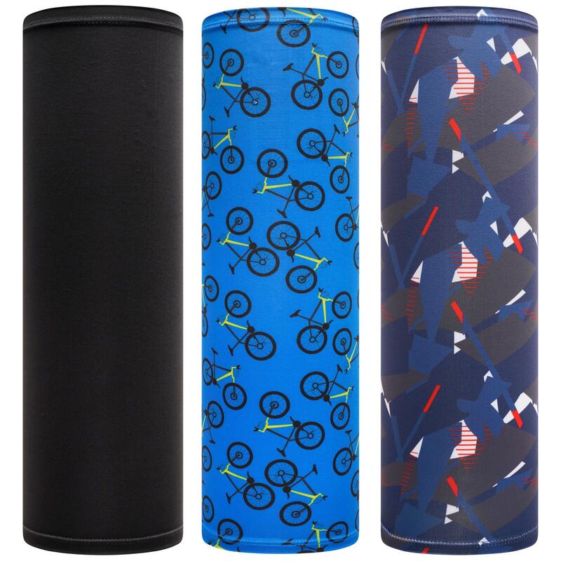 Braga para la Cabeza para Niños/Niñas Pack de 3 Negro, Azul Atlético, Marino