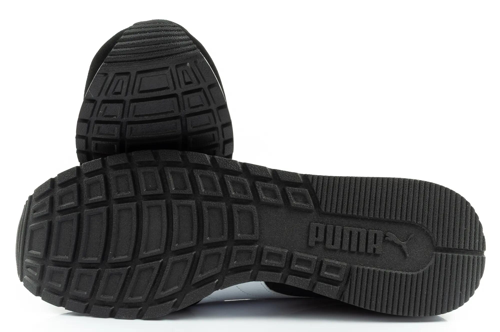 Sneakers en daim ST Runner v4 PUMA Black White Silver Metallic 9/15