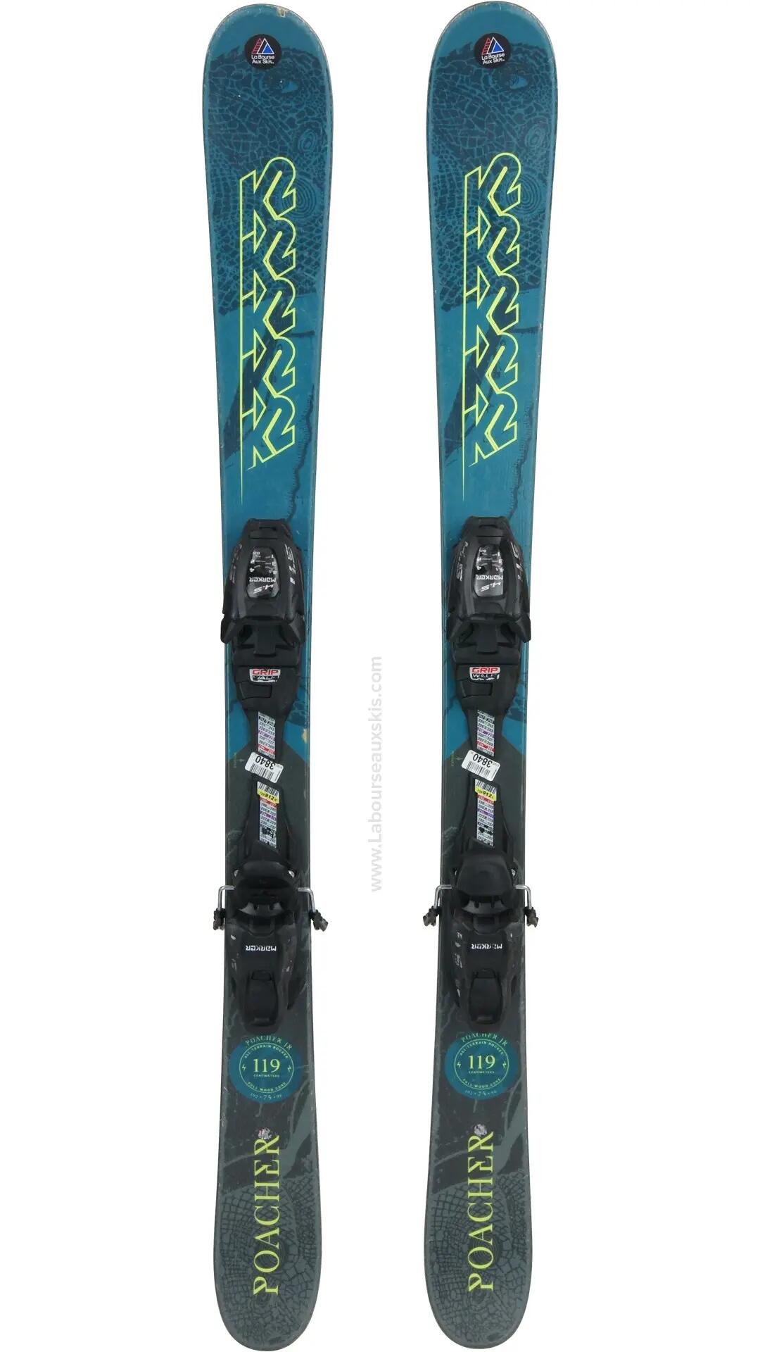 Reconditionné - K2 POACHER JR + MARKER 4.5 GW - Très bon état 2/3