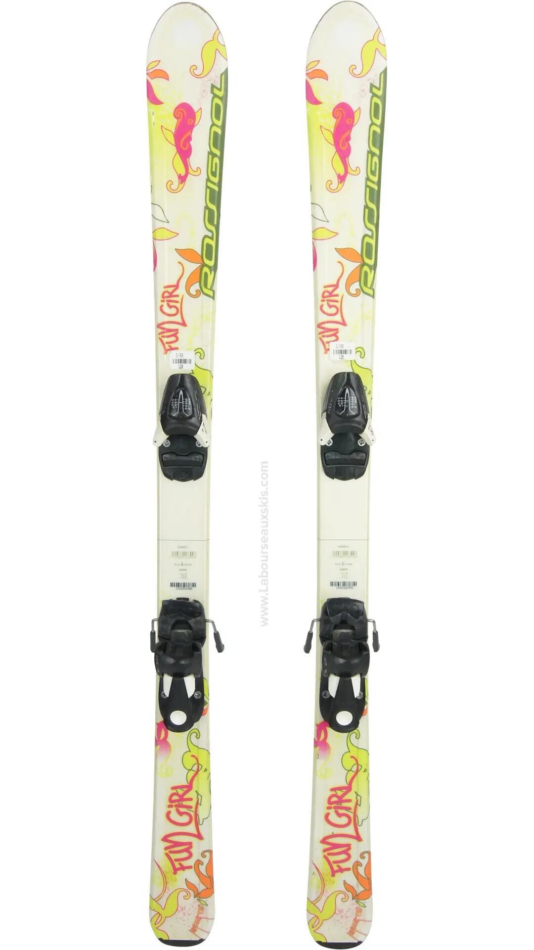 Reconditionné - ROSSIGNOL FUN GIRL + SALOMON TZ 5 - Très bon état 2/3