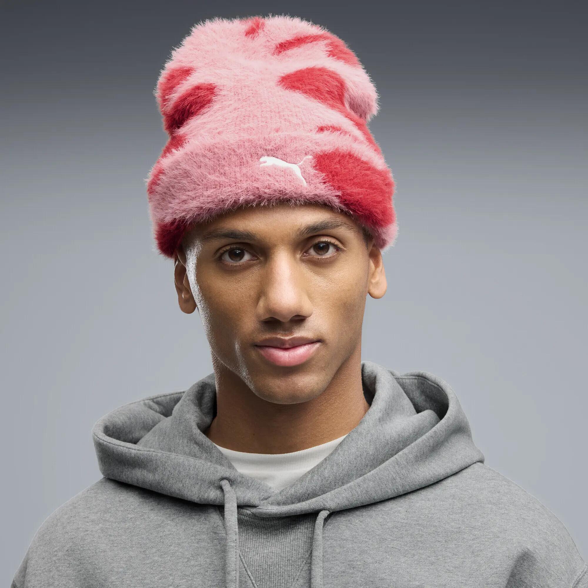 Aufgeraute, bedruckte Beanie mit mittelhoher Krone Erwachsene PUMA 2/3