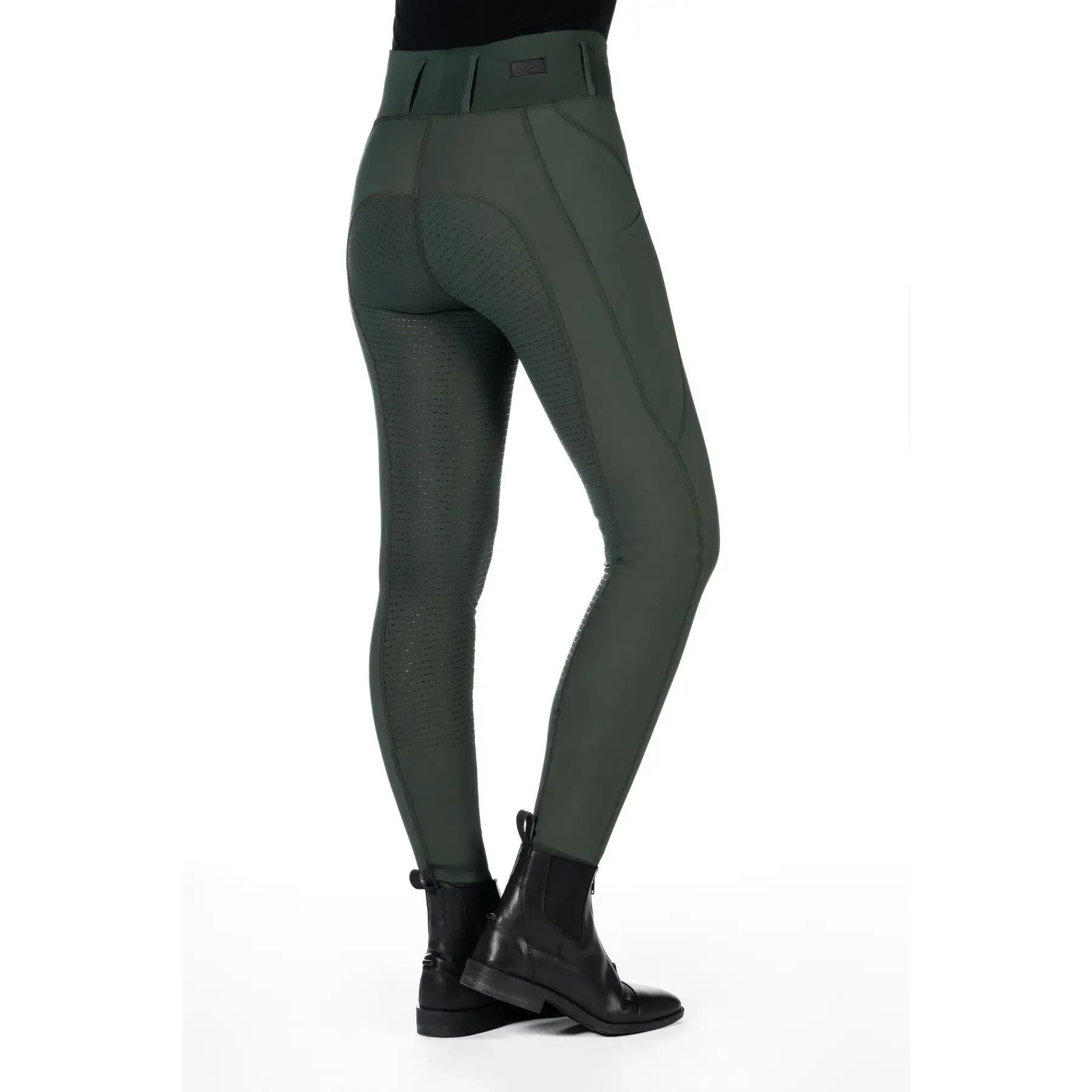 Damskie legginsy jeździeckie z pełną przyczepnością HKM Jil High Waist 4/5