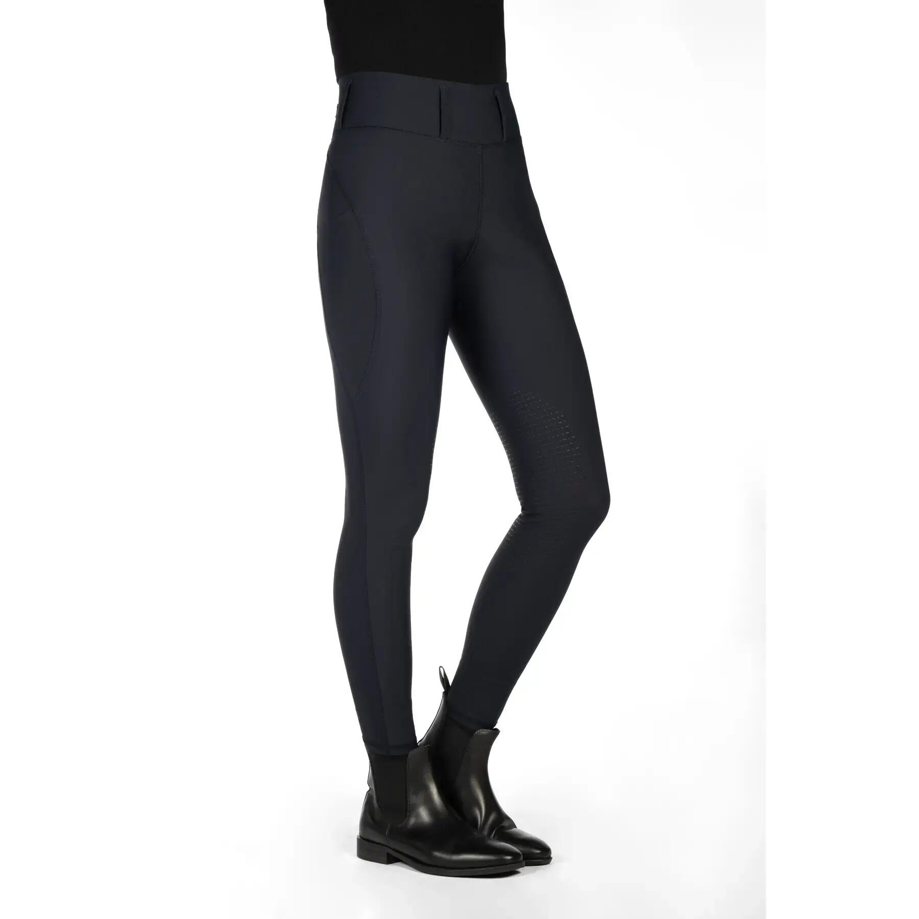 Malla de equitación de agarre medio para mujer HKM Jil High Waist 3/5