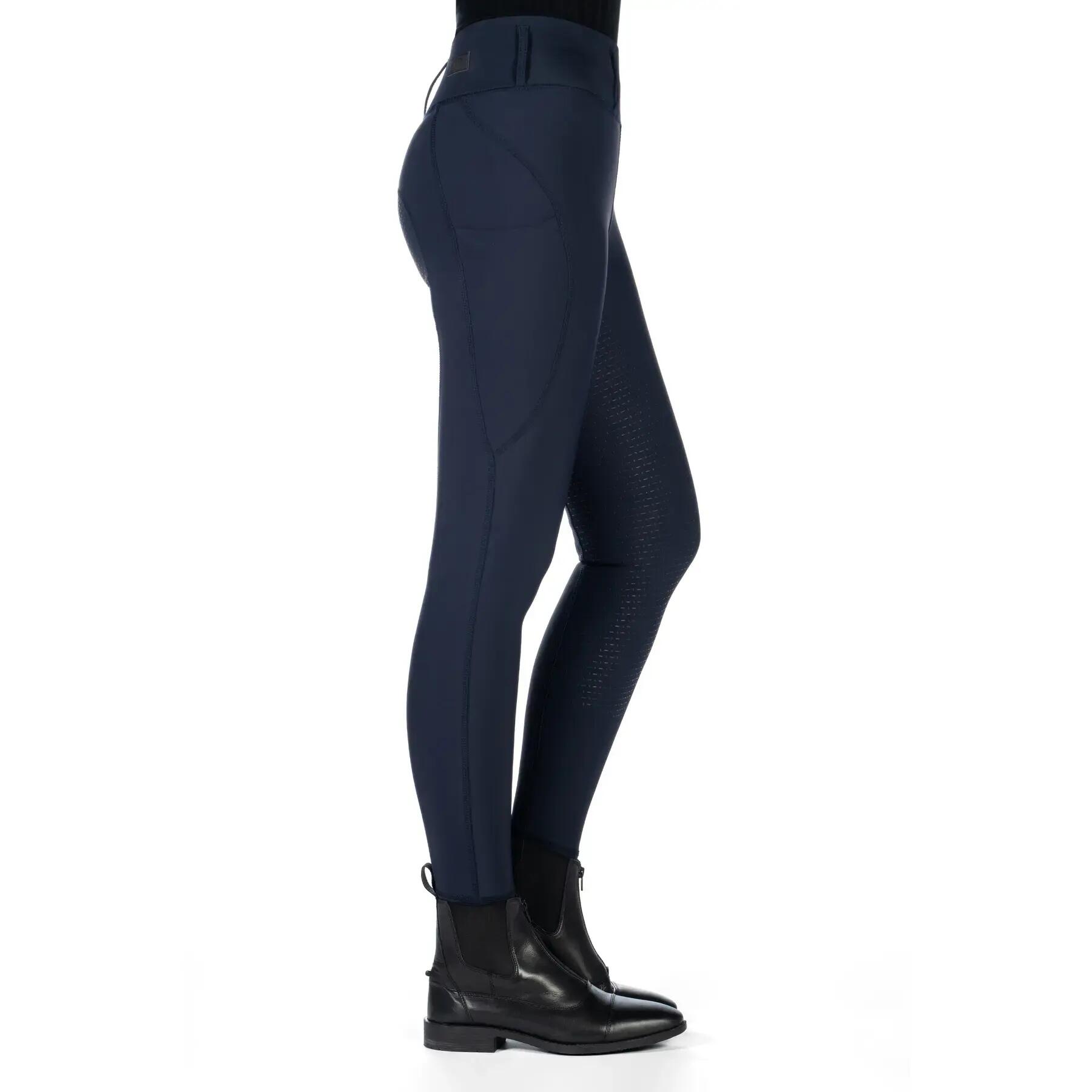 Legging de equitación full grip mujer HKM Jil High Waist 3/5