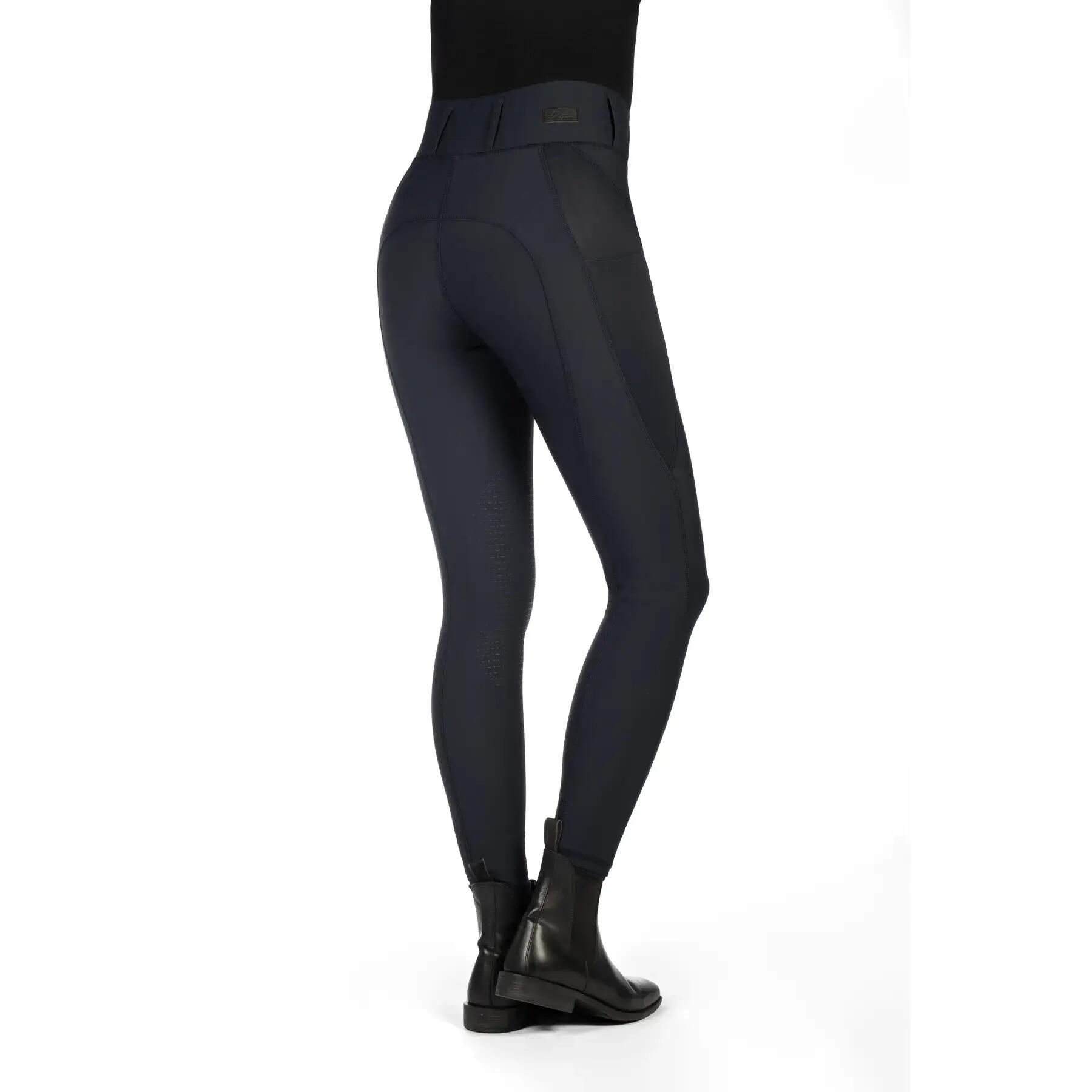 Malla de equitación de agarre medio para mujer HKM Jil High Waist 2/5