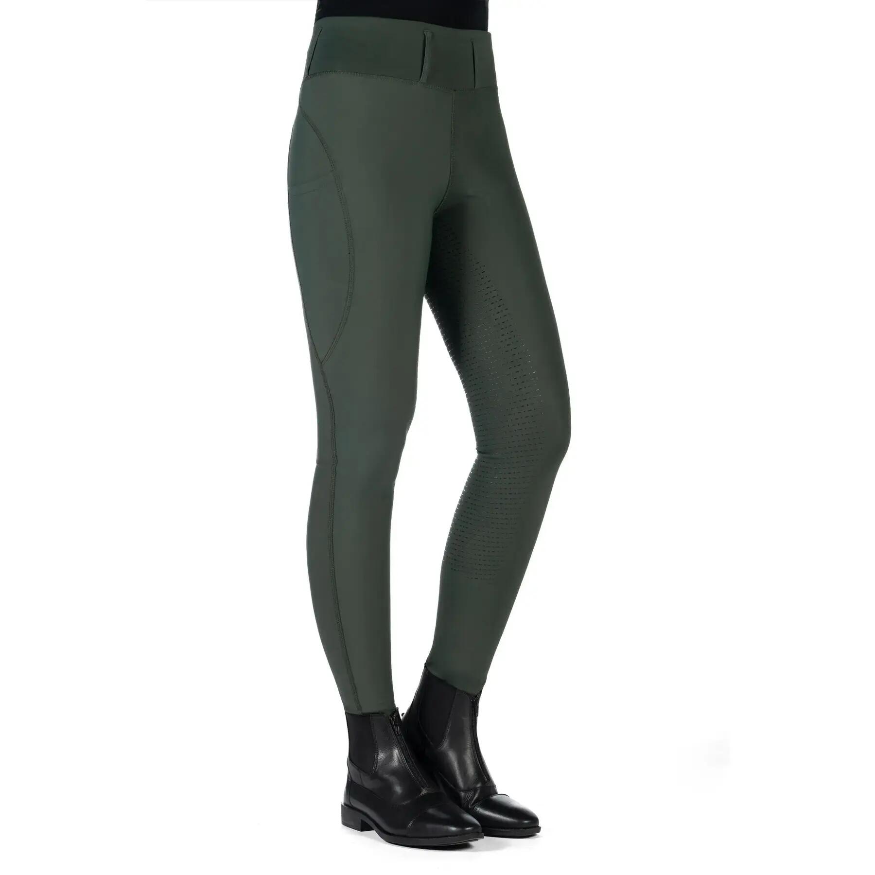 Damskie legginsy jeździeckie z pełną przyczepnością HKM Jil High Waist 2/5