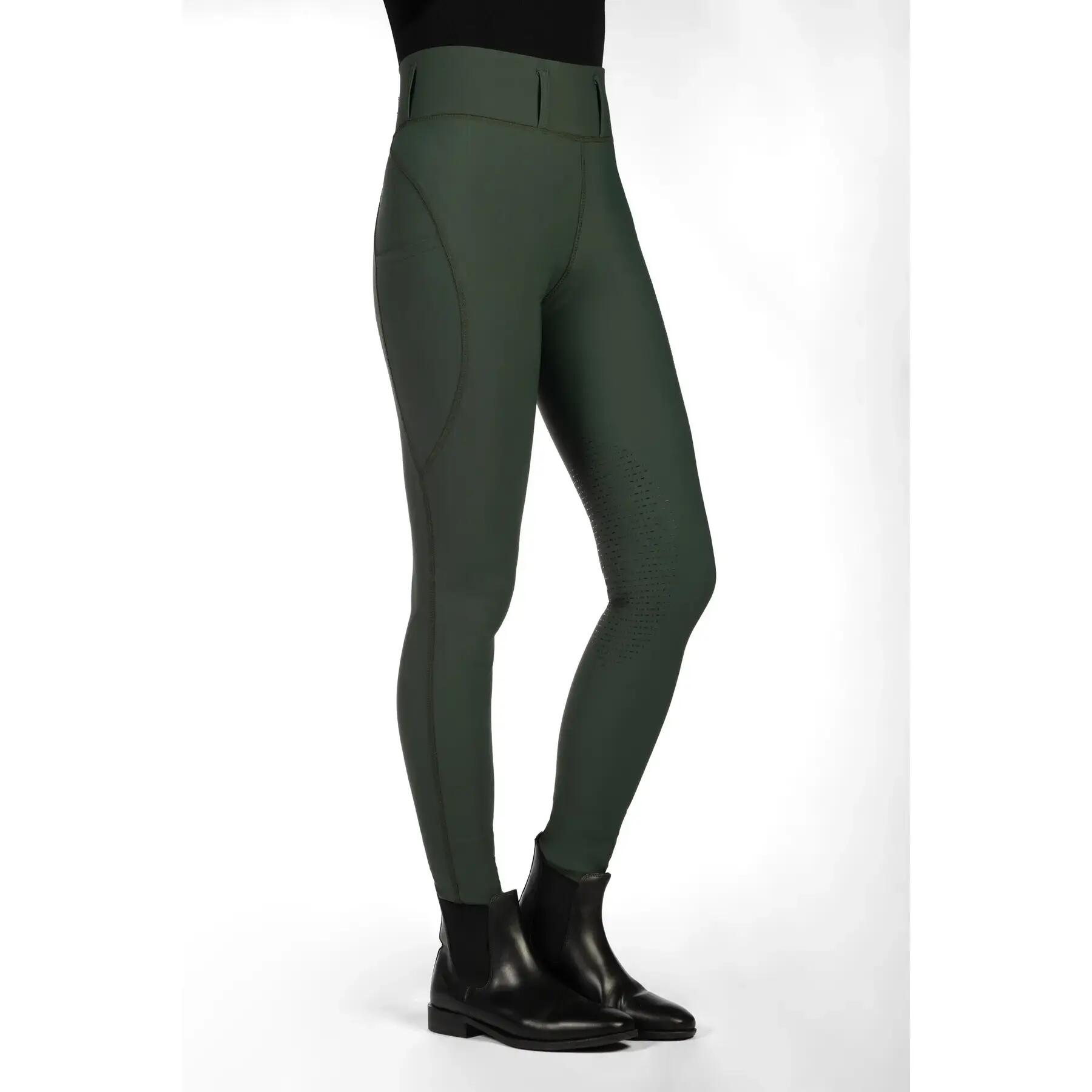 Malla de equitación de agarre medio para mujer HKM Jil High Waist 2/5