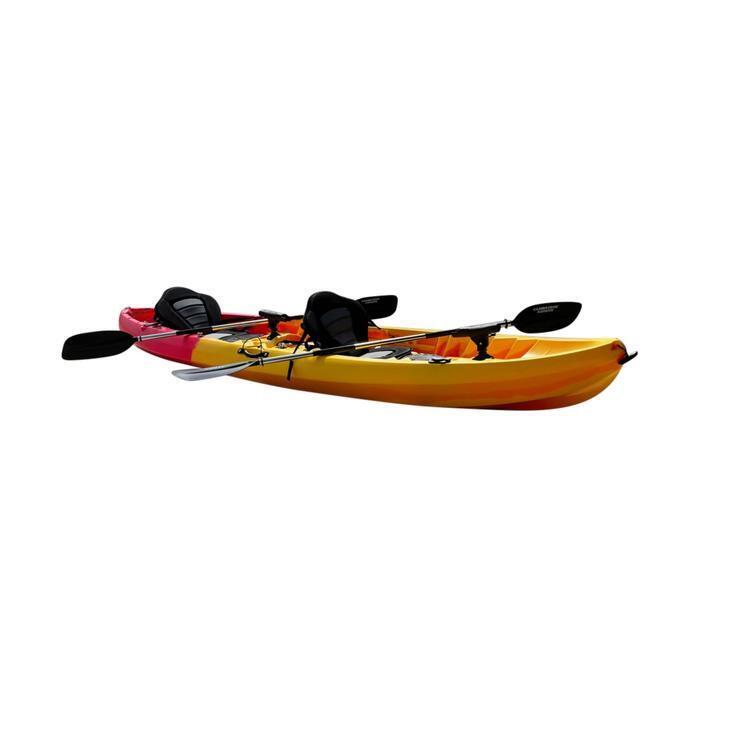 Kayak Tándem 2+1 Rojo / Amarillo