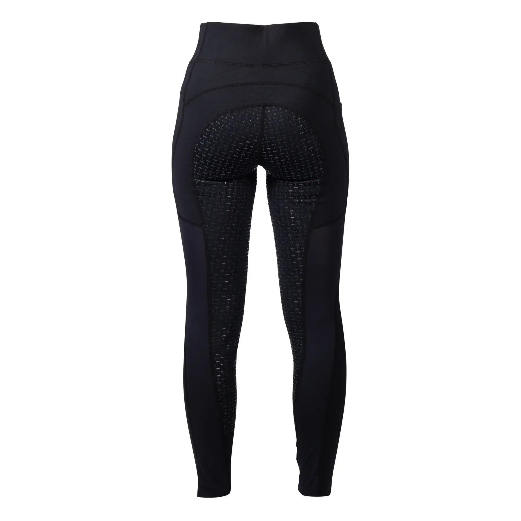 Damskie legginsy jeździeckie z pełną przyczepnością HKM Mesh II 2/3