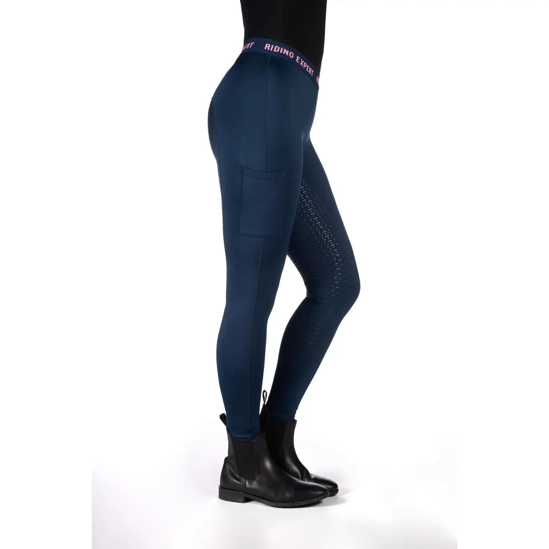 Legging équitation full grip fille HKM Graz 4/5