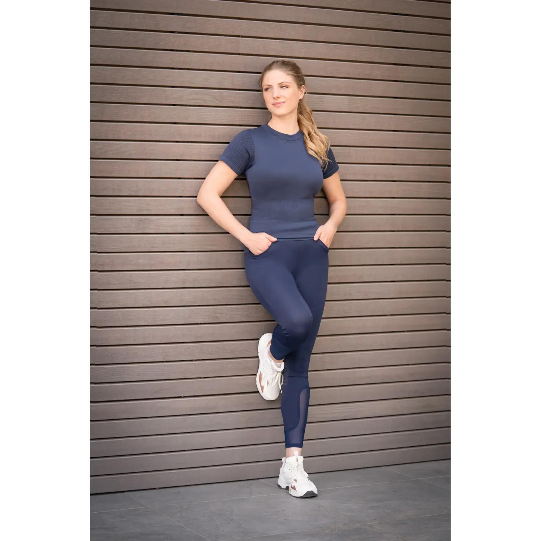 Legging équitation full grip femme HKM Mesh II 2/4