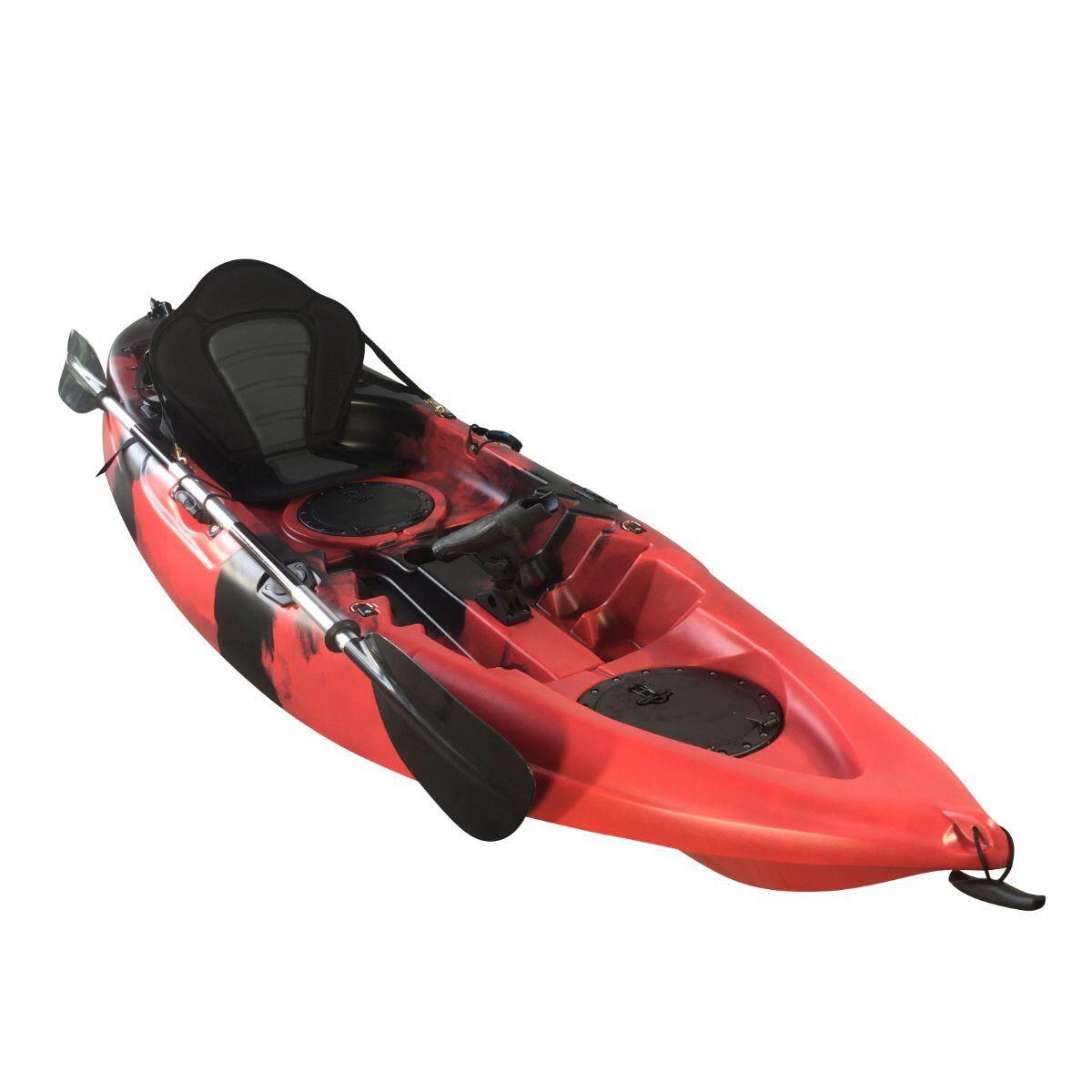 Cambridge Kayak Zander Single sit on top kayak Red and Black Camo 3/6