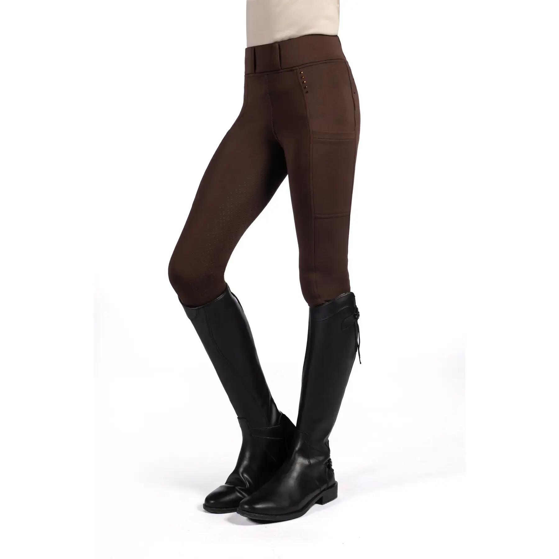 Legging équitation full grip fille HKM Lana II 3/5