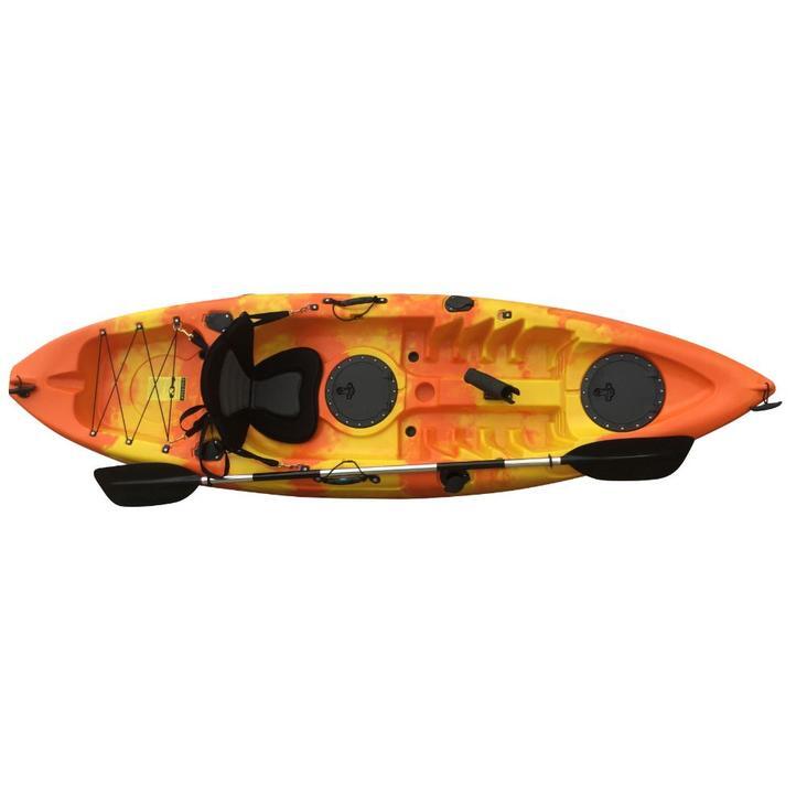 Cambridge Kayak Zander Single sit on top kayak Orange and Yellow Camo 4/7