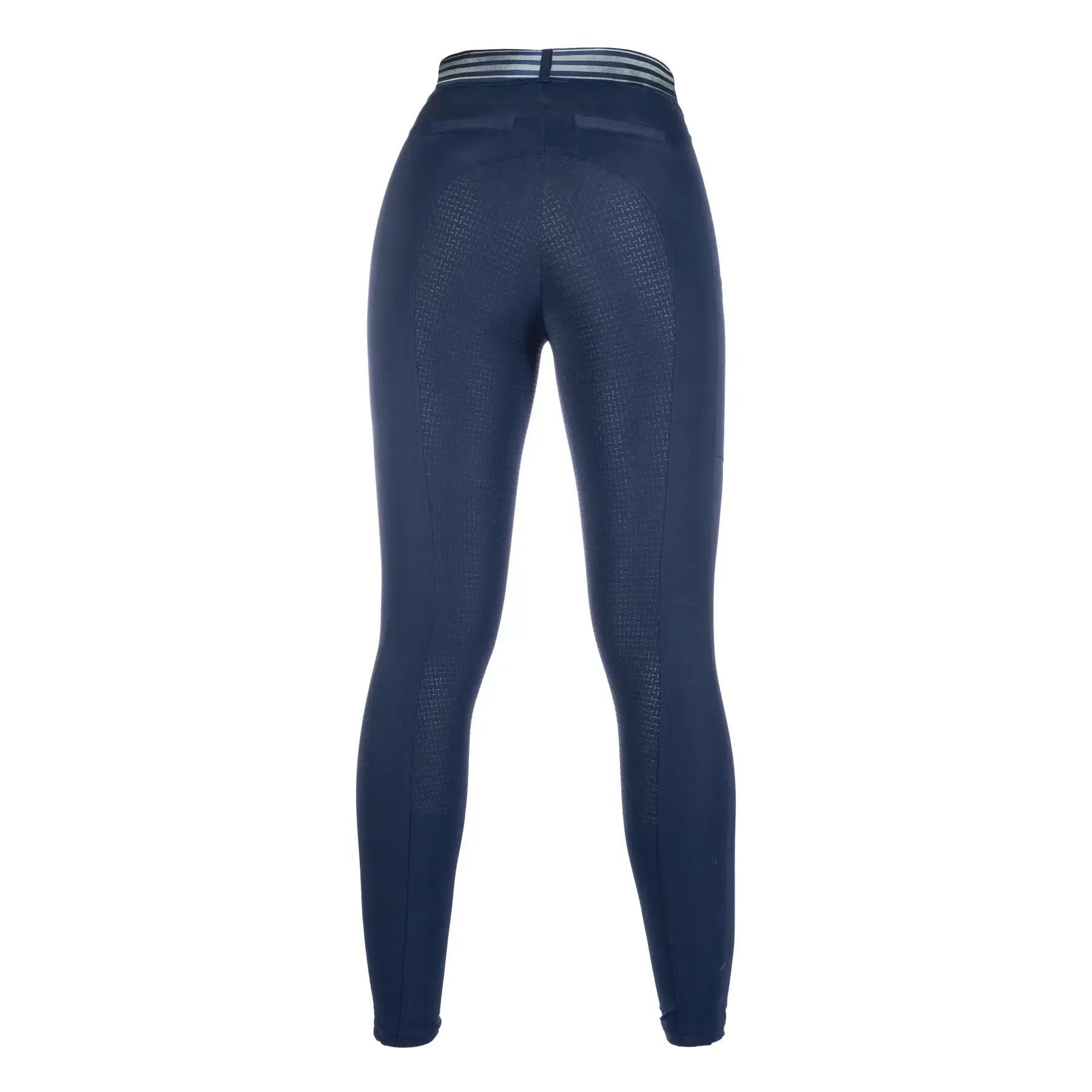 Damskie legginsy jeździeckie z pełną przyczepnością HKM Pull on 2/2