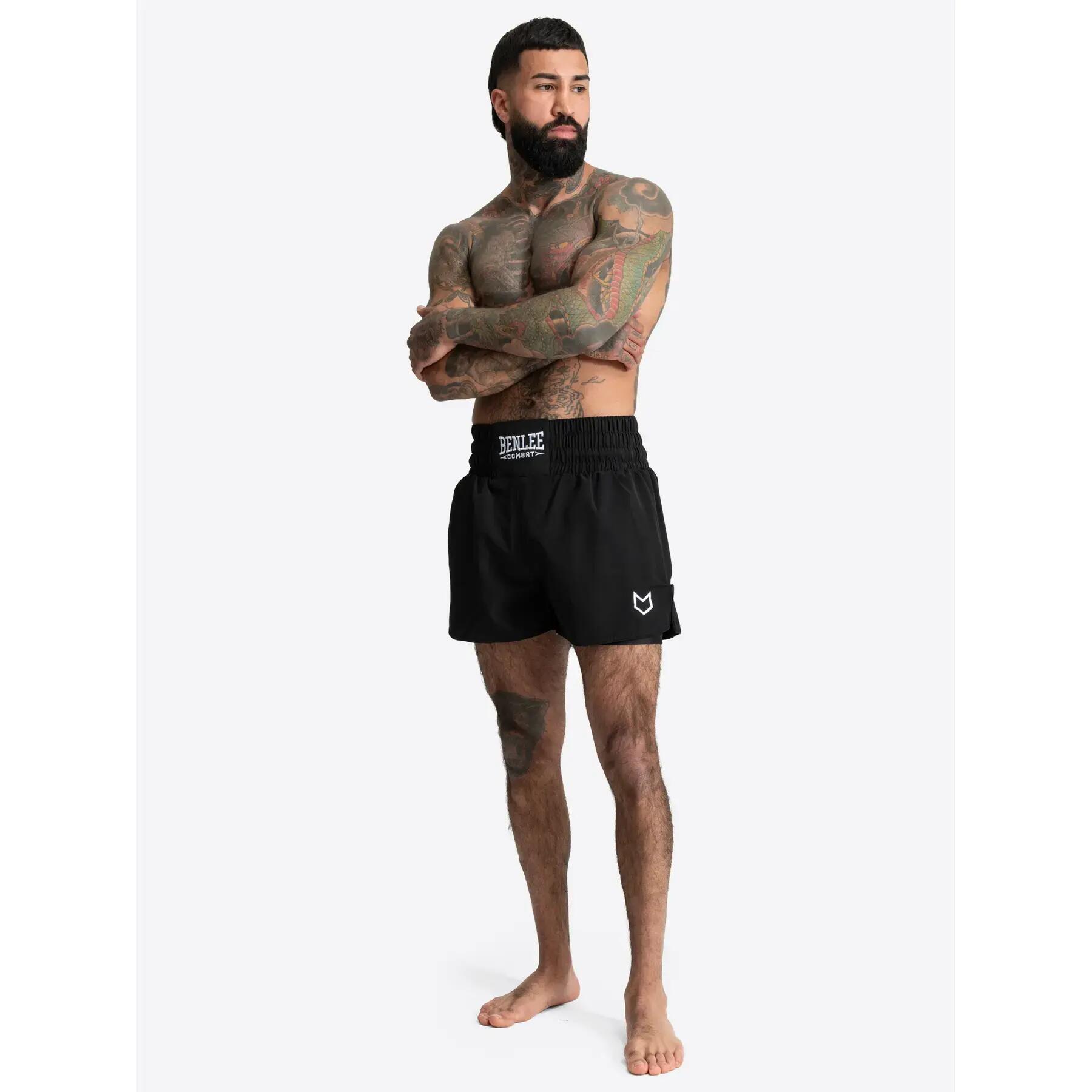 Short da boxe Thaï micro-poliestere elastico Benlee 2/4