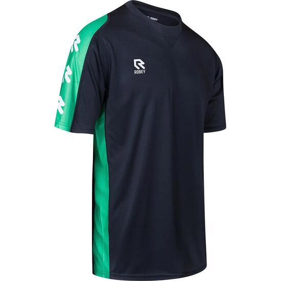 Maillot de performance football enfants - coupe parfaite - noir/vert