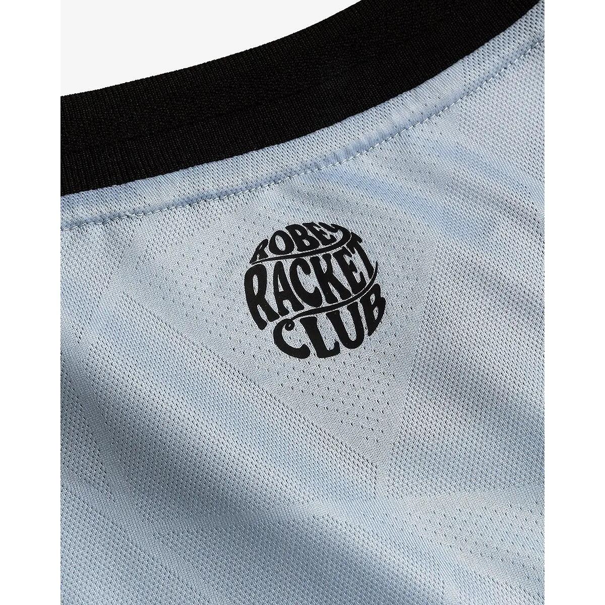 Kleding - Tennis - Heren - Smash Tee - Lichtgewicht, Rekbaar, Hemelsblauw/Groen 4/5