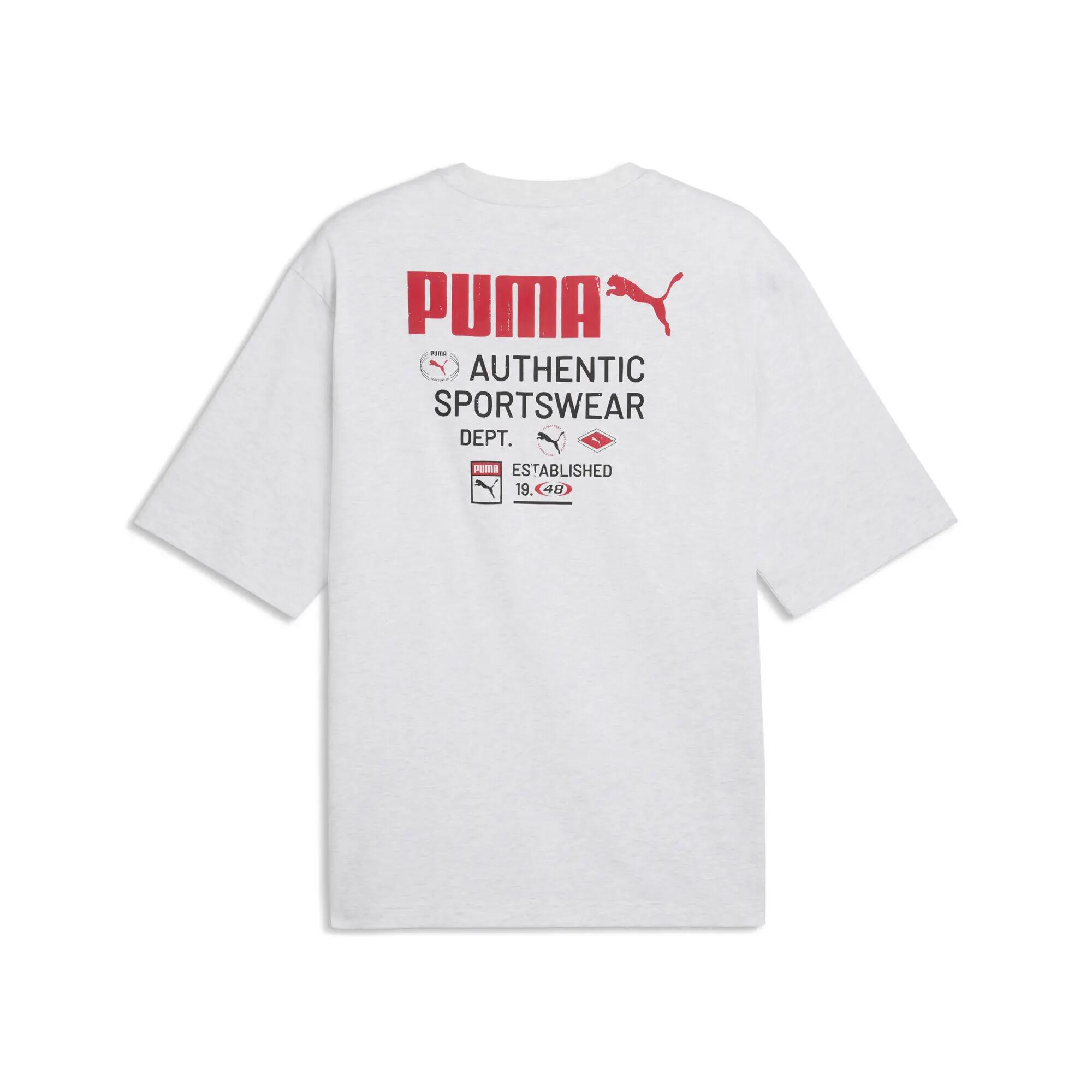 Boxy utility-T-shirt met print voor heren PUMA 5/5