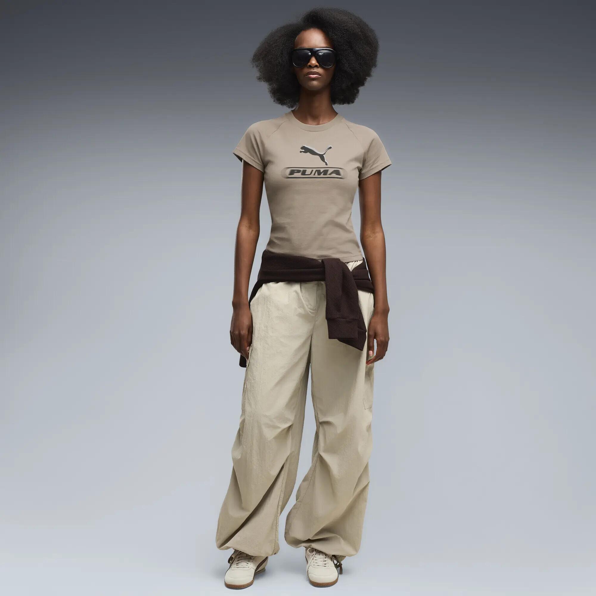 PUMA Sport Slim Graphic T-Shirt Damen PUMA 4/5