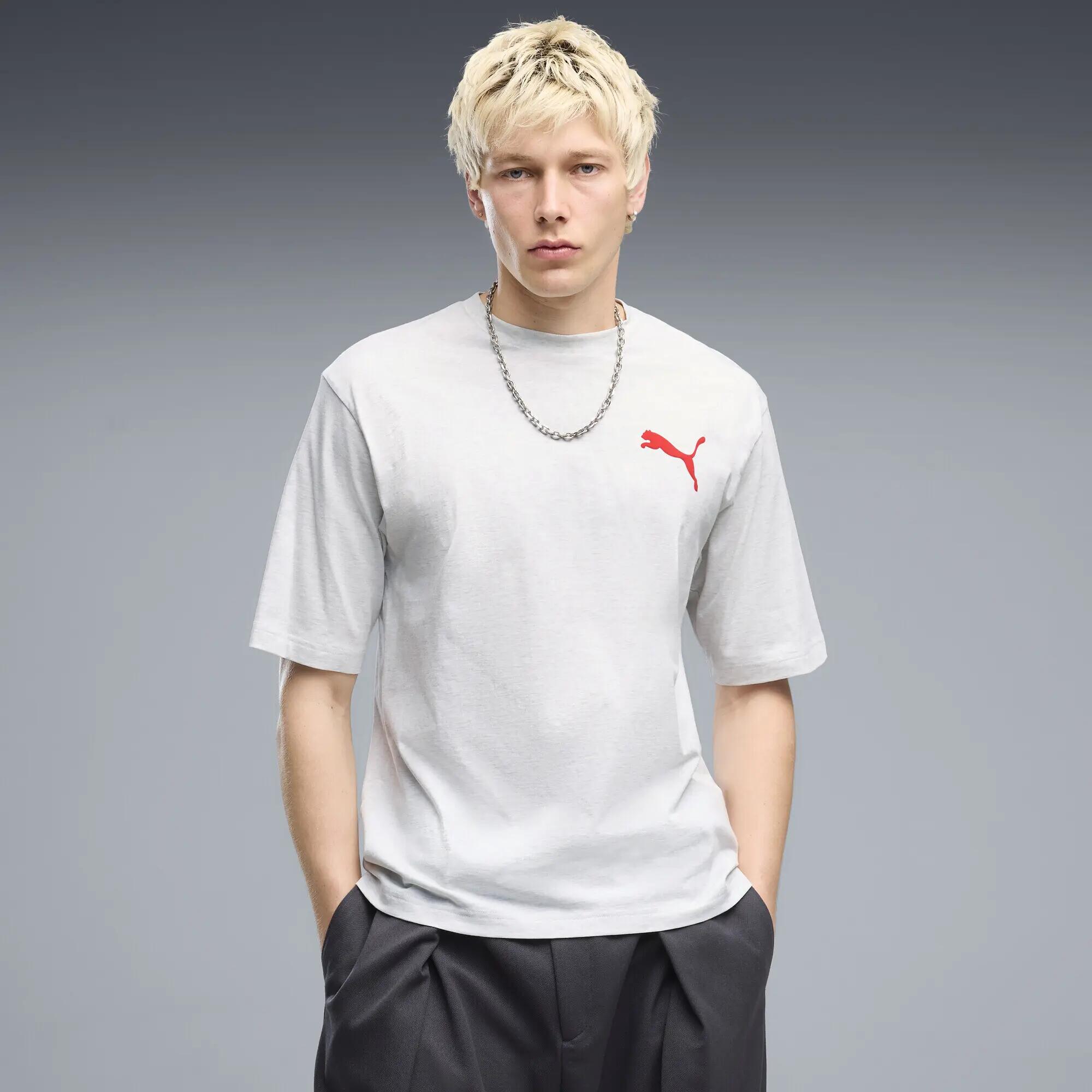 Boxy utility-T-shirt met print voor heren PUMA 2/5