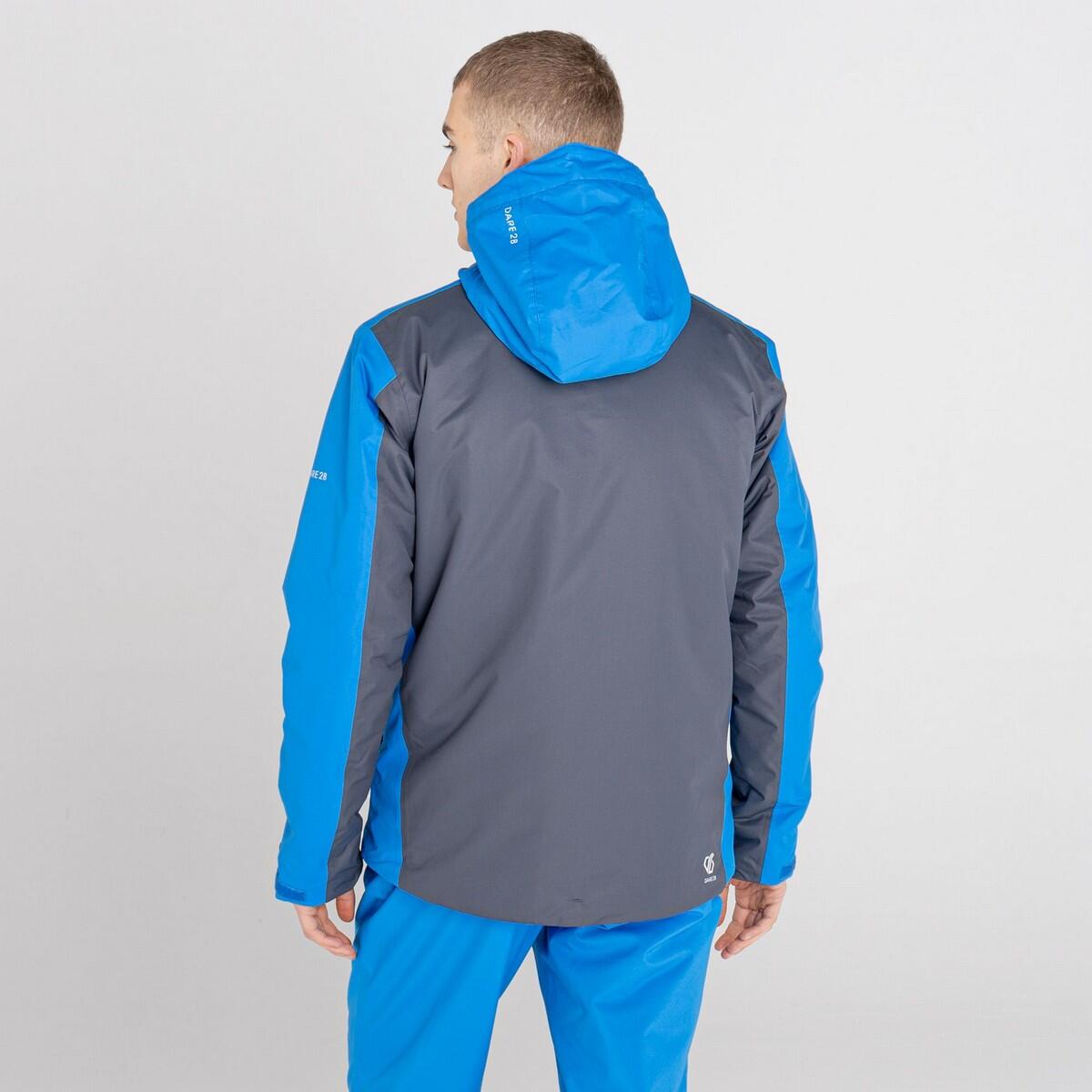 Mens Observe II Waterproof Ski Jacket (Athletic Blue/Ebony Grey) 3/5
